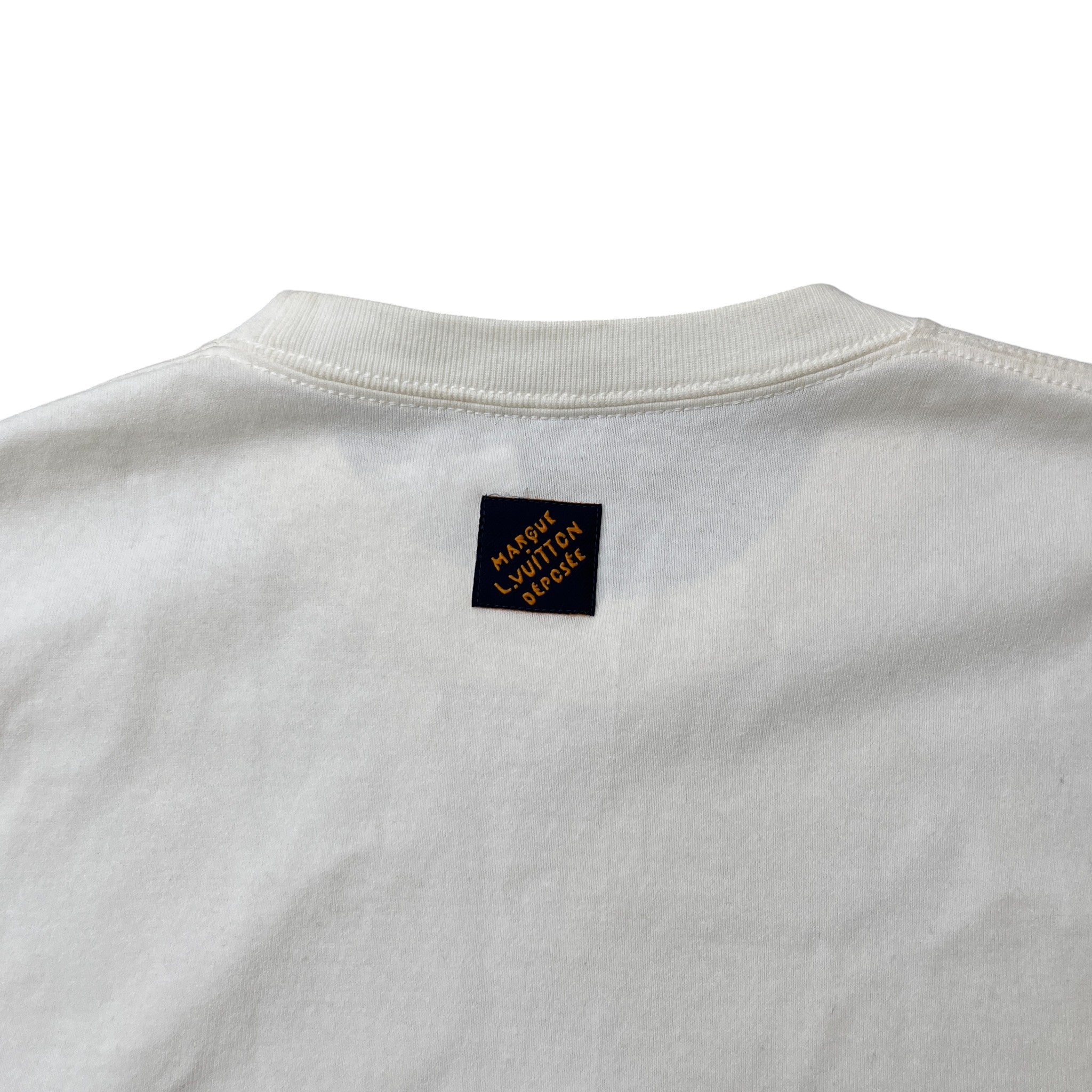 Men's Embroidered Logo T-Shirt White Size M