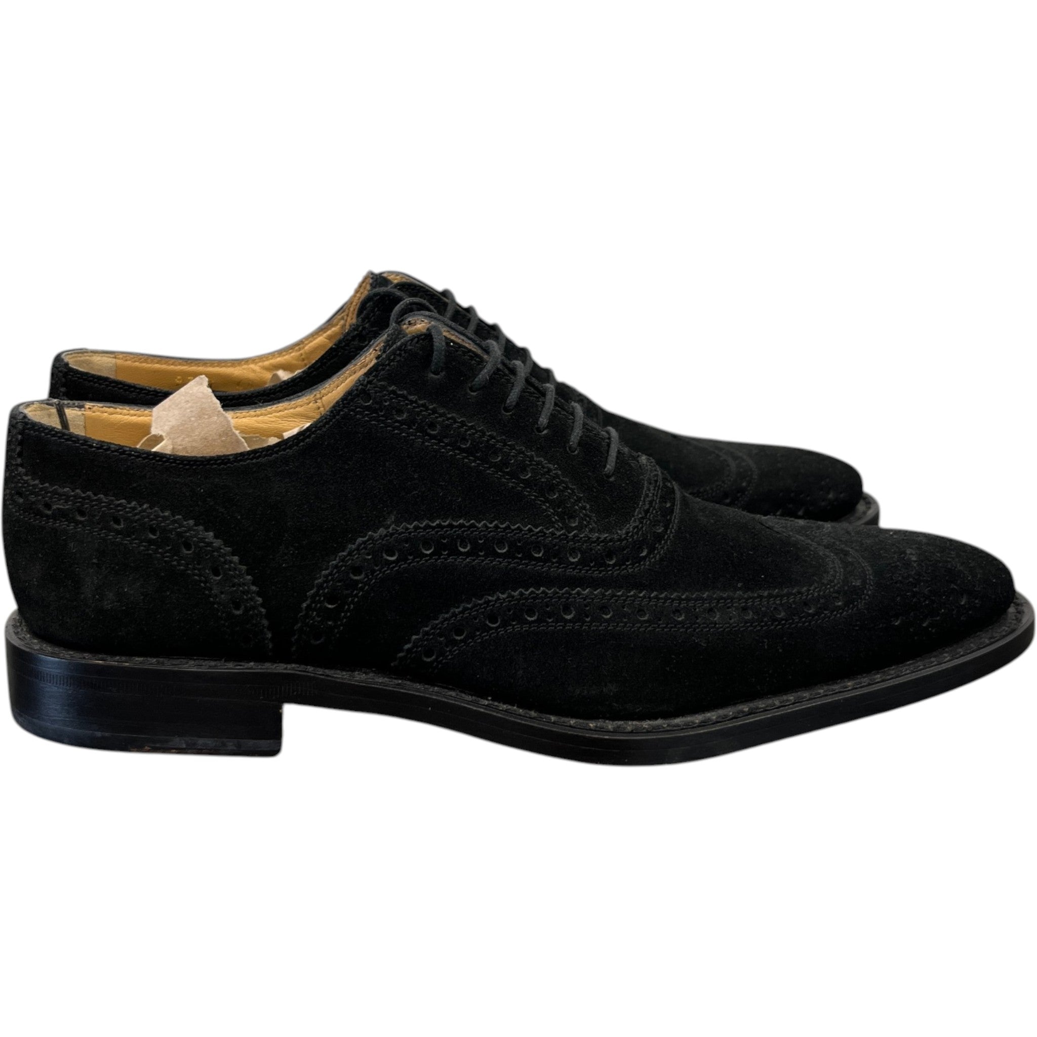 Men's Derby Loafers Black Size EU 40.5 / UK 6.5