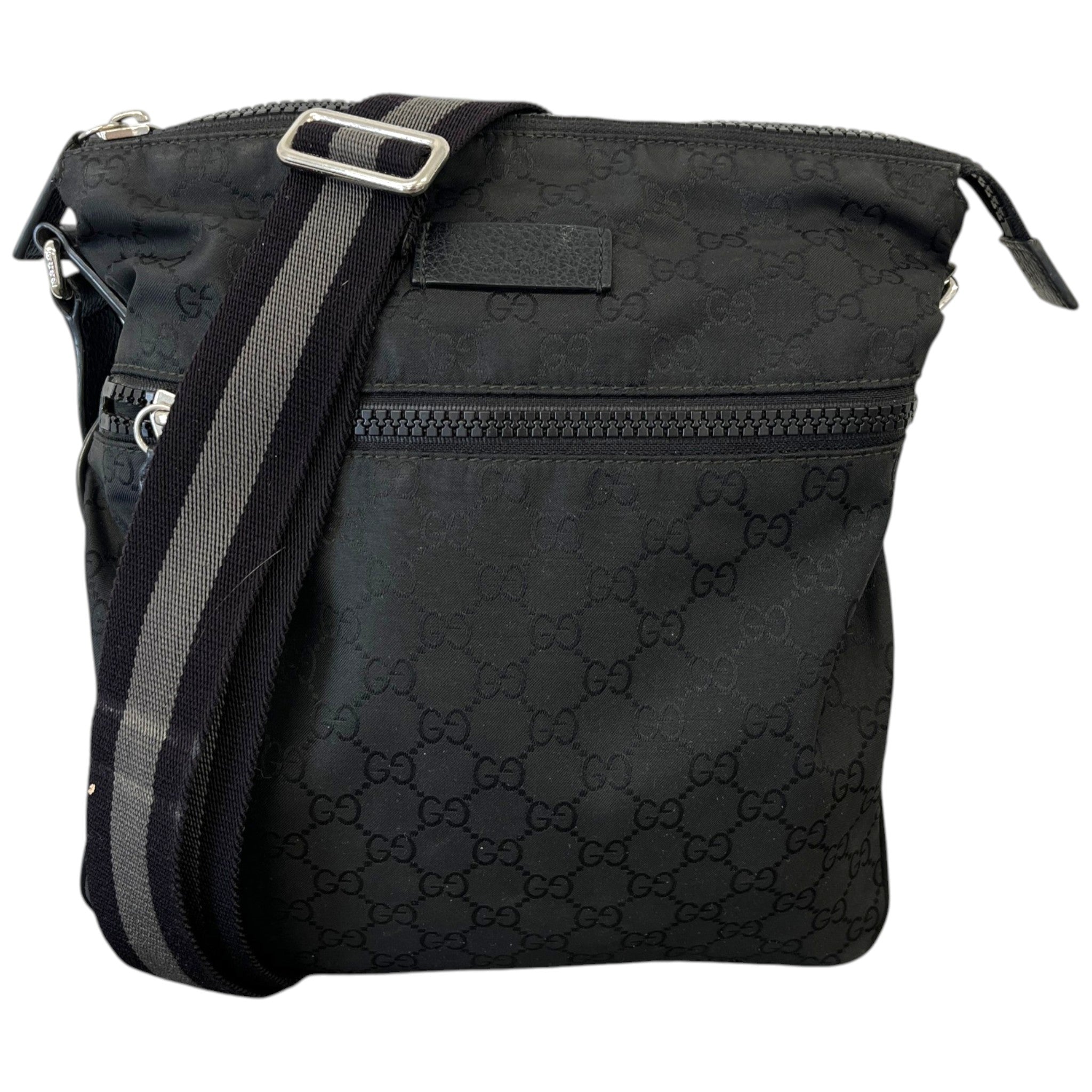 Men's Gg Supreme Messenger Bag Black