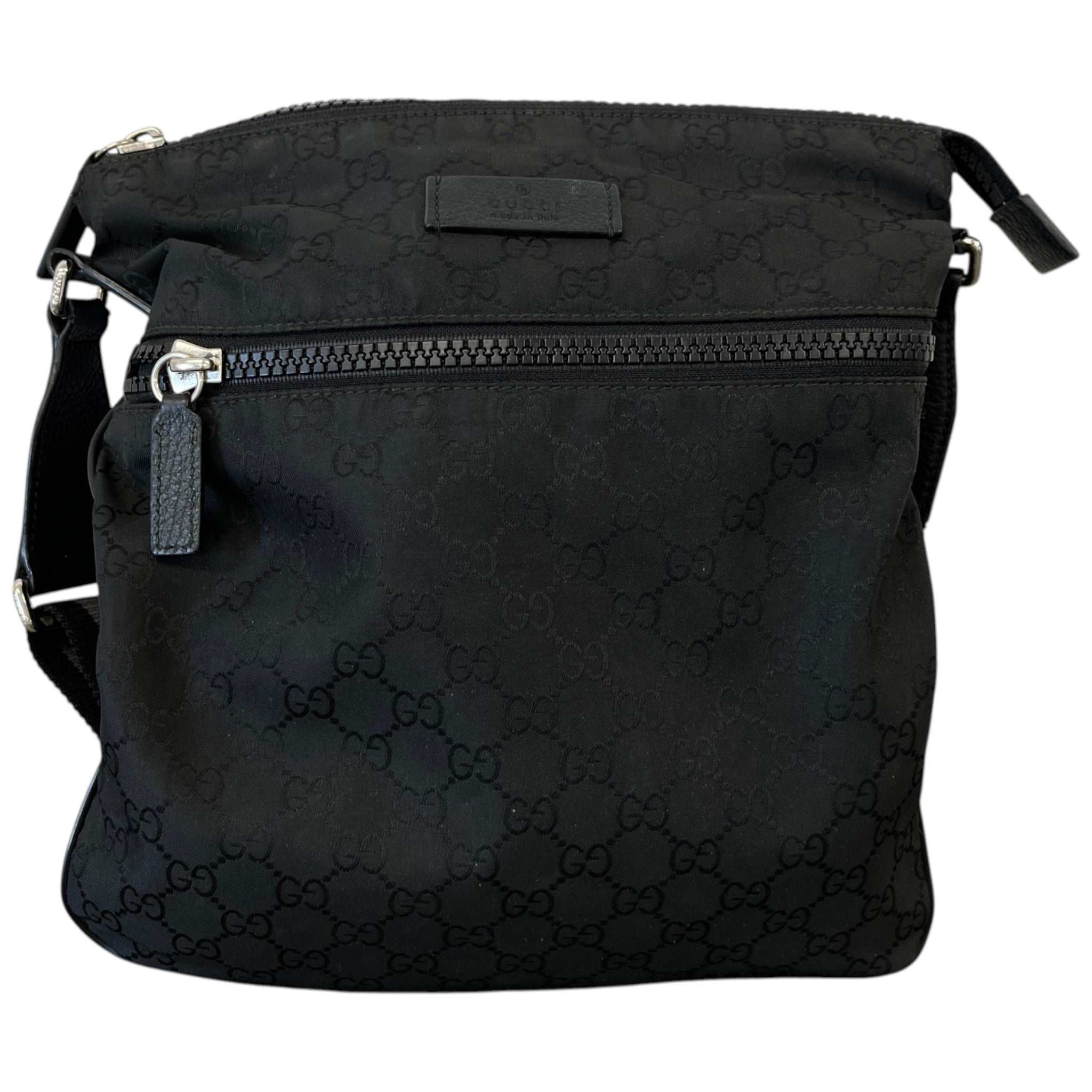 Men's Gg Supreme Messenger Bag Black