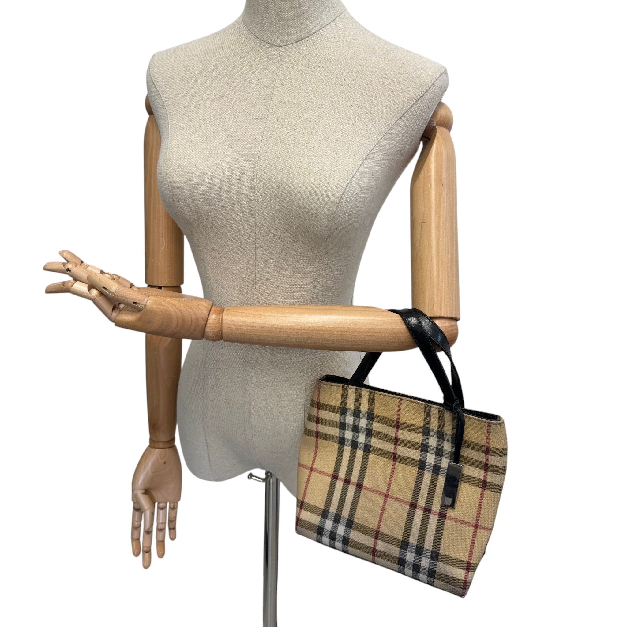Women's Nova Check Mini Tote Bag Beige