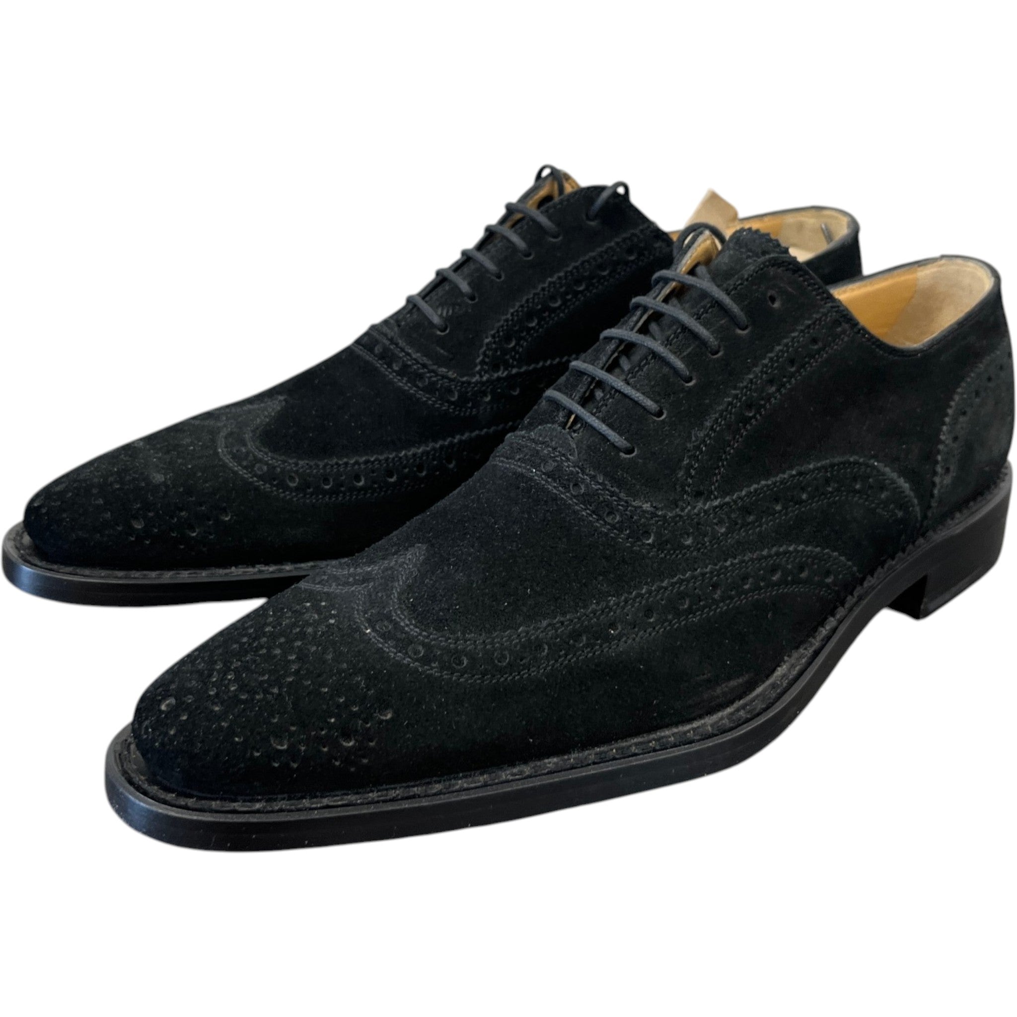 Men's Derby Loafers Black Size EU 40.5 / UK 6.5