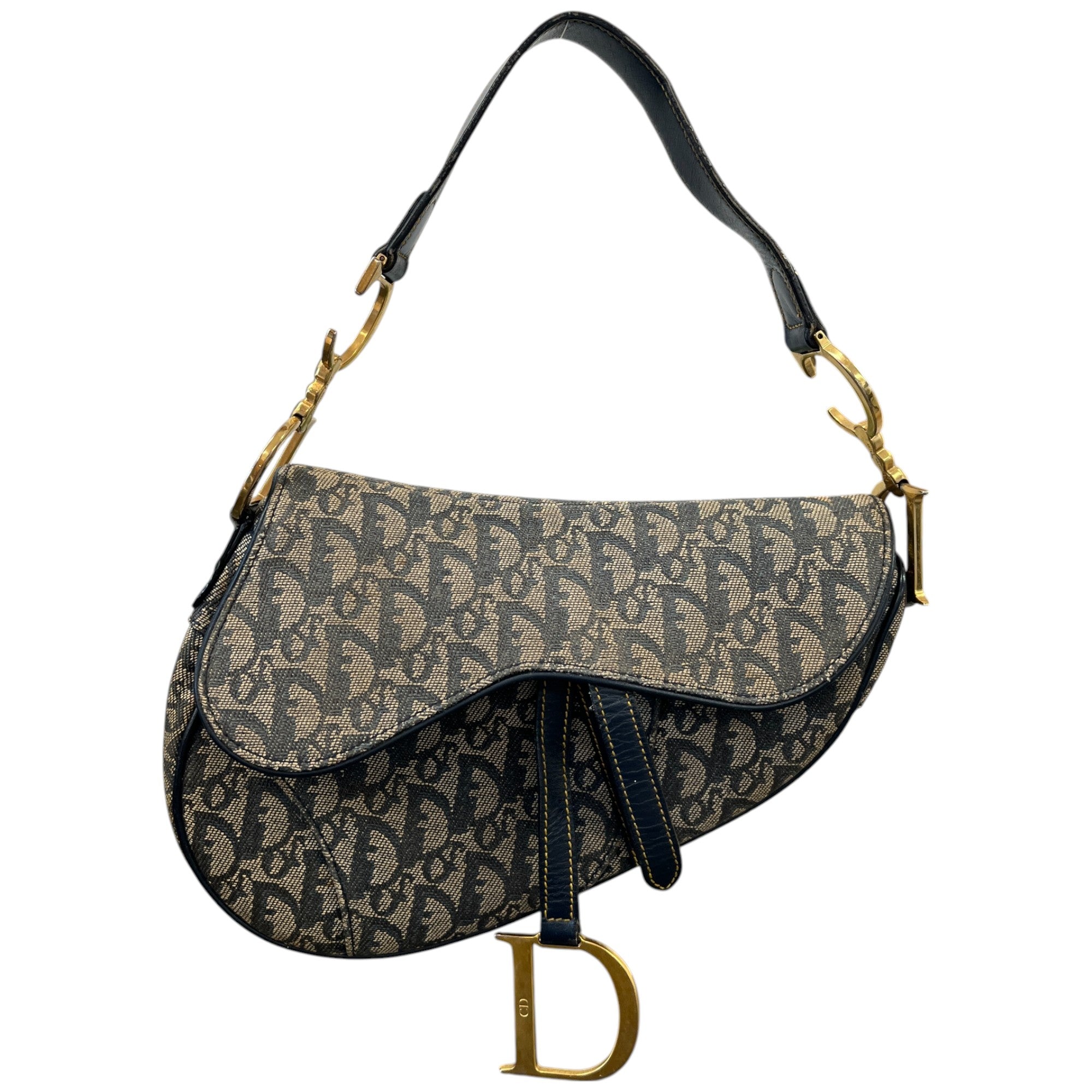 Women's Vintage Saddle Handbag Navy