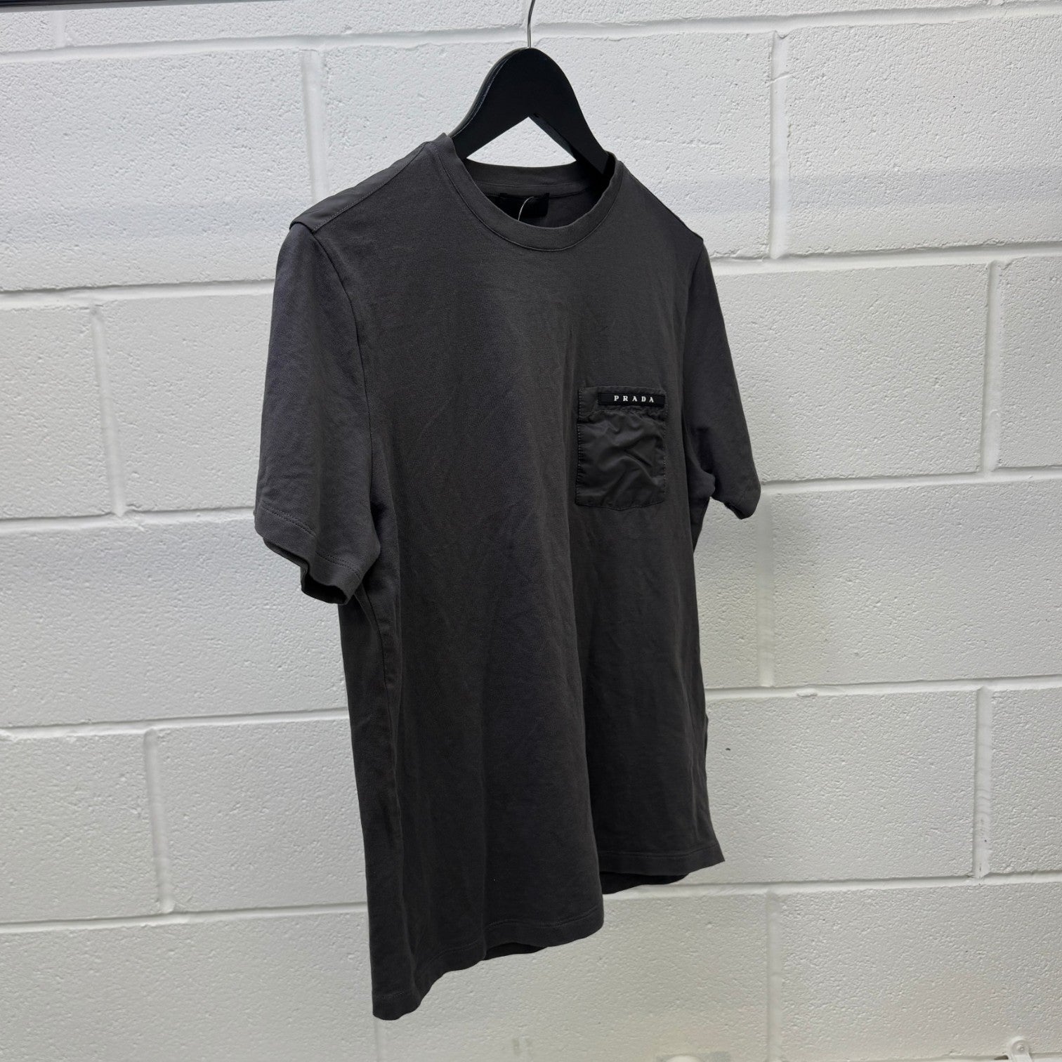 Men's Pocket Logo T-Shirt Grey Size M