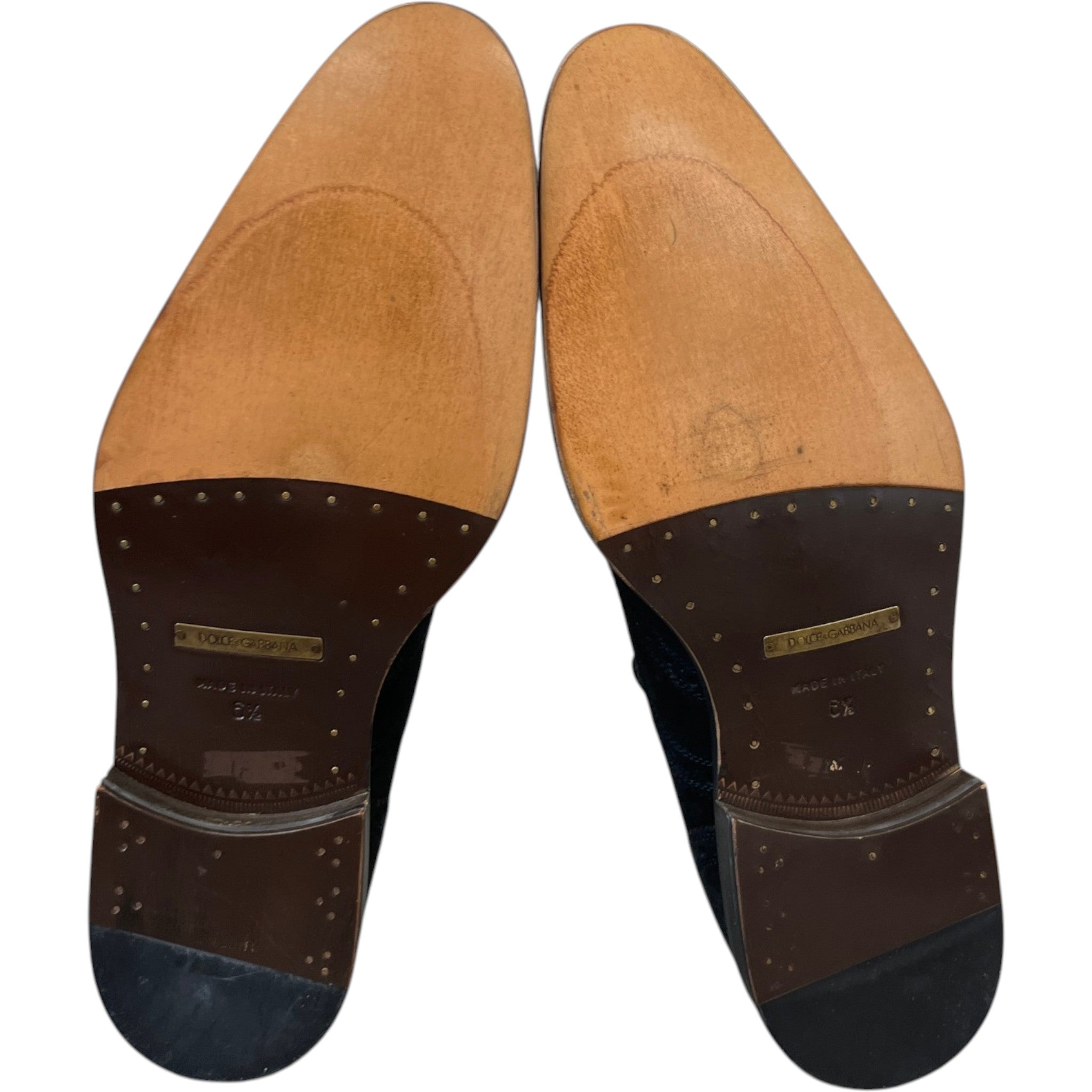 Men's Derby Loafers Black Size EU 40.5 / UK 6.5