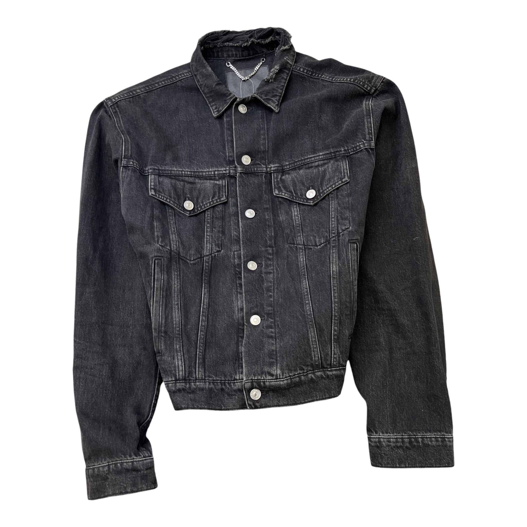 Men's Sinners Distressed Jacket Black Size IT 52 / XL