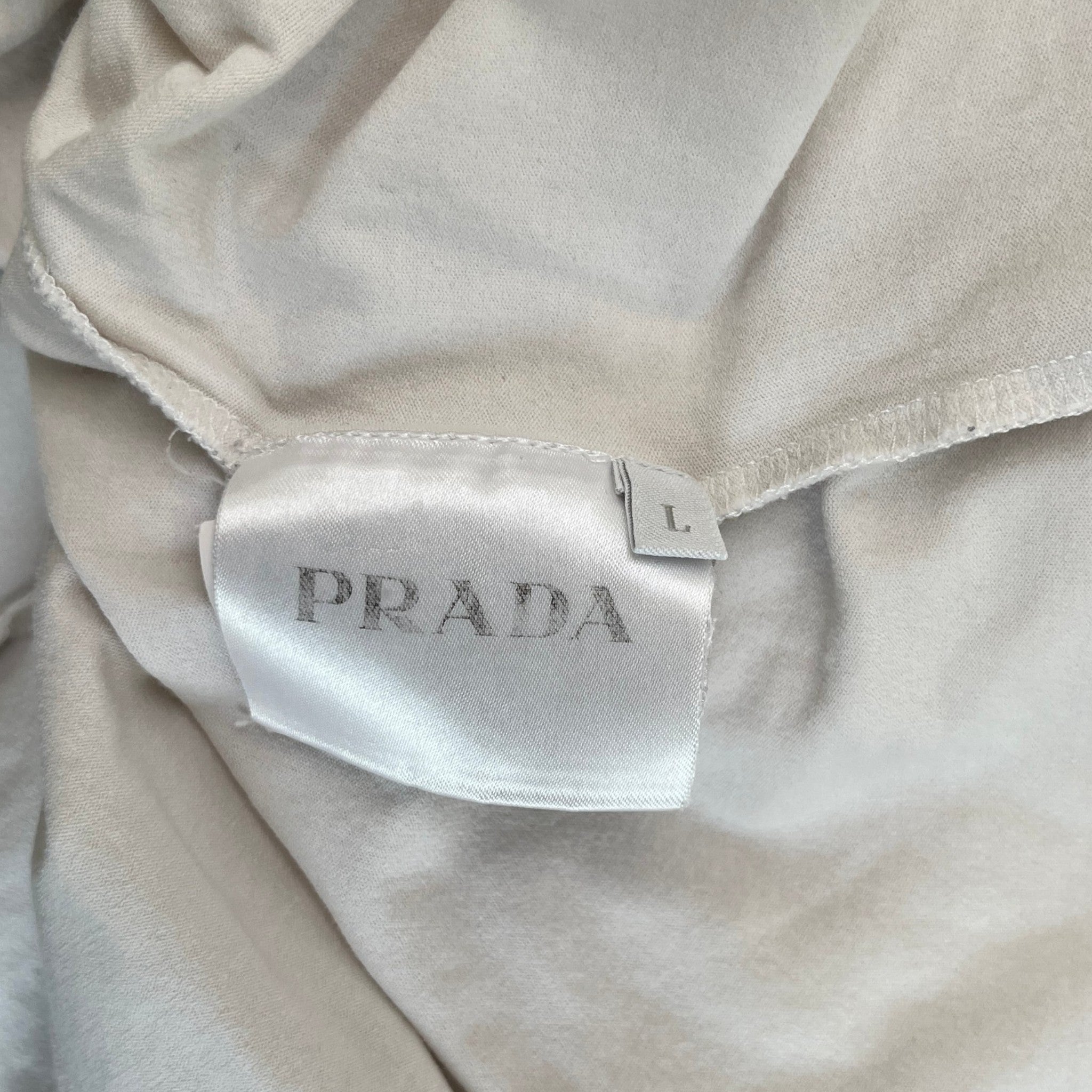 Men's Nylon Pocket Logo T-Shirt White Size L
