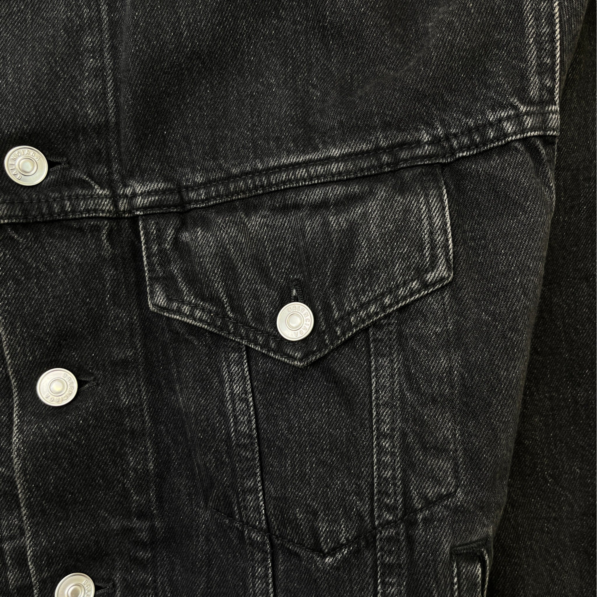 Men's Sinners Distressed Jacket Black Size IT 52 / XL