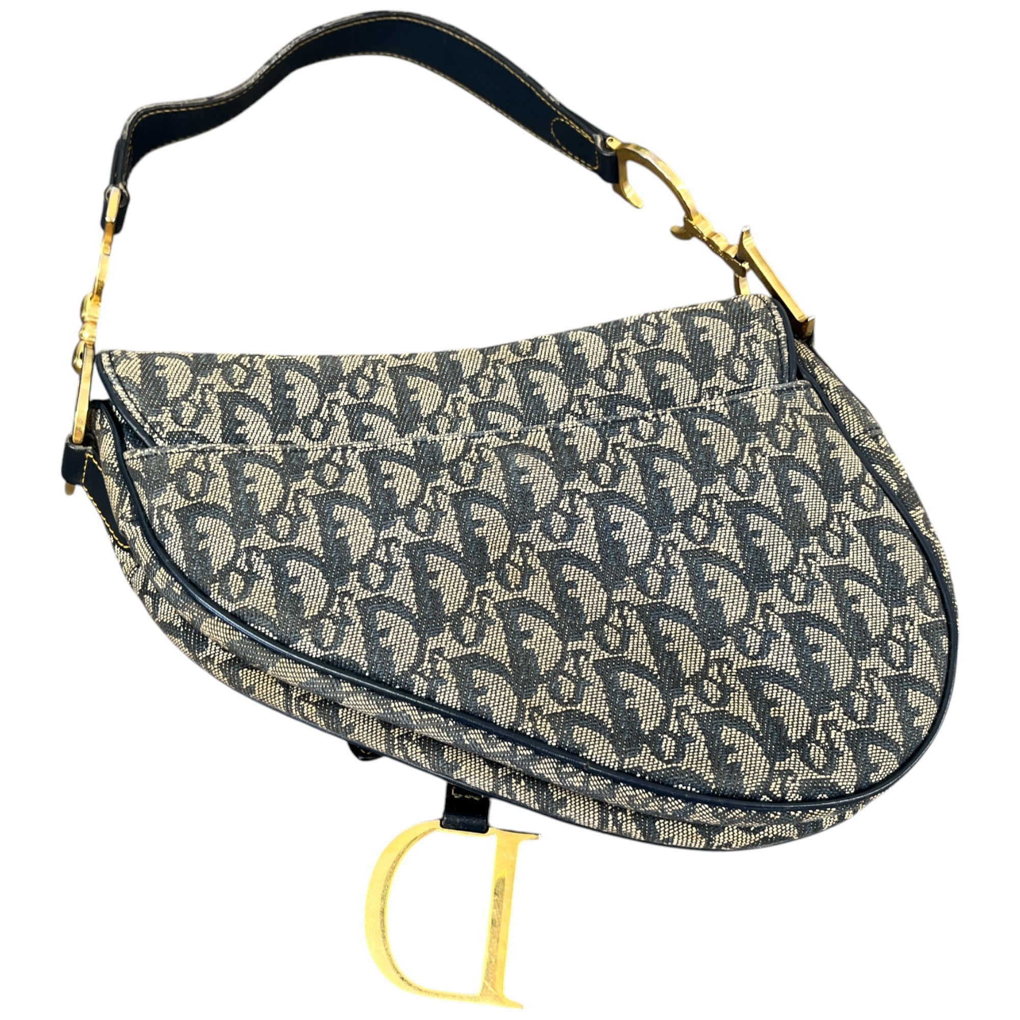 Women's Vintage Saddle Handbag Navy