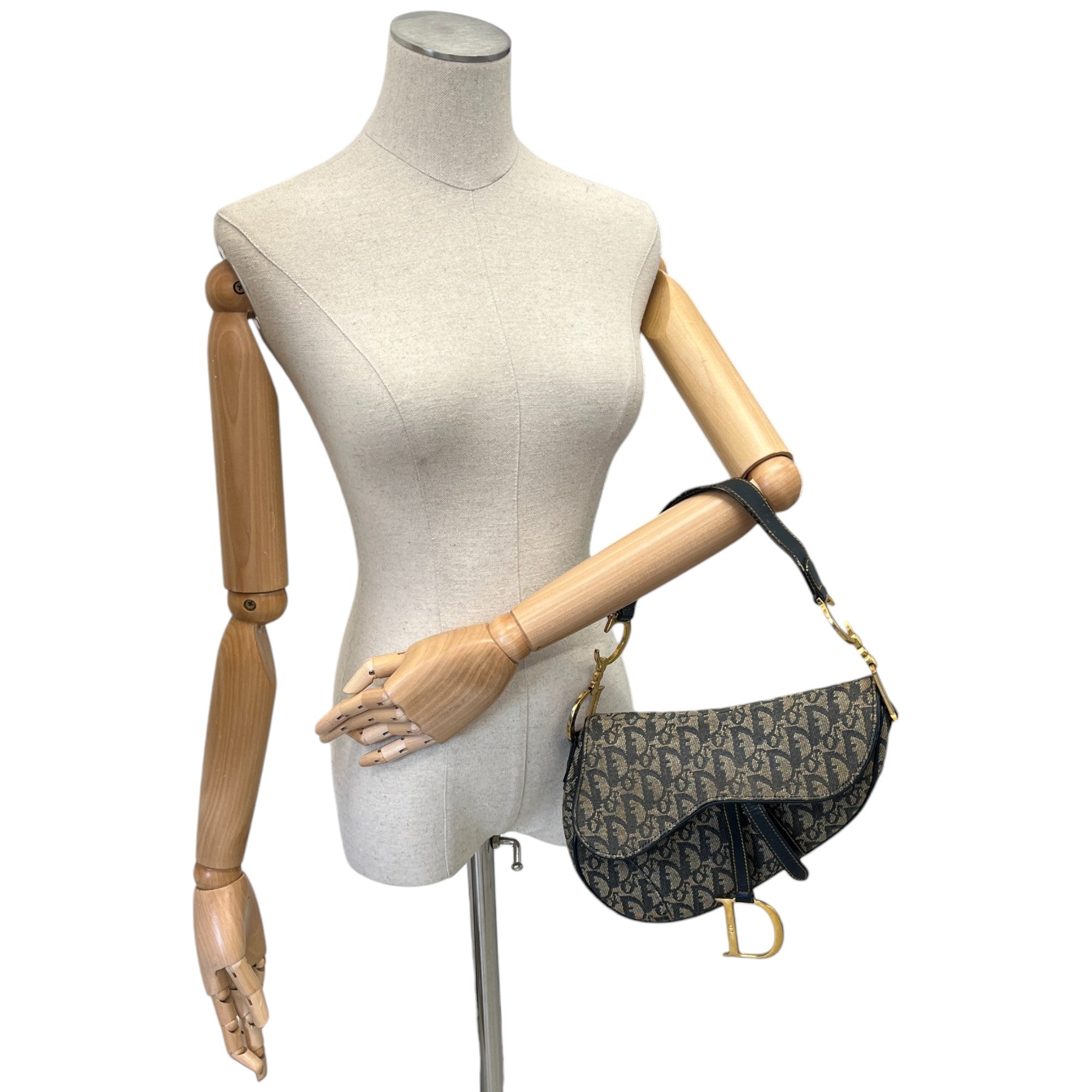 Women's Vintage Saddle Handbag Navy