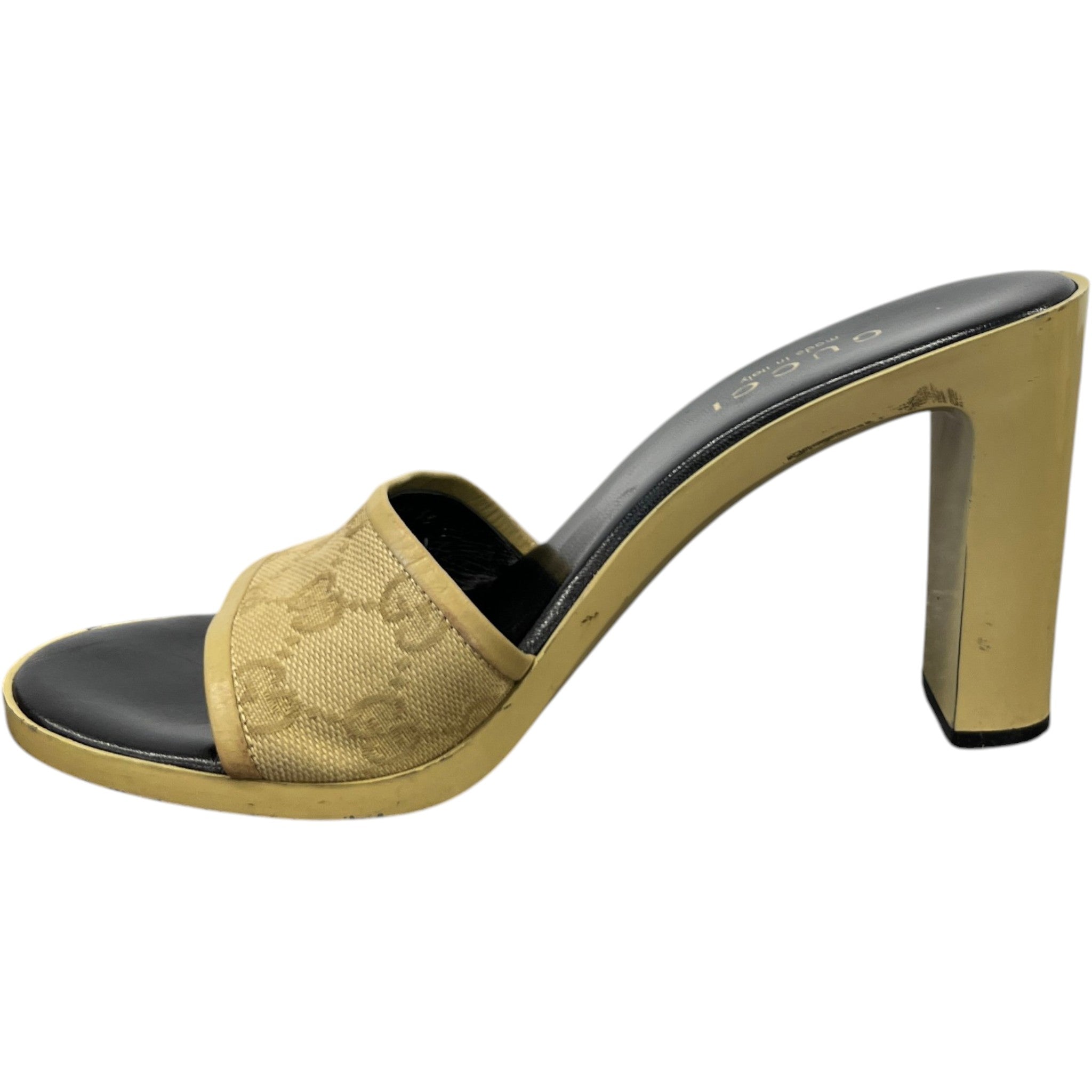 Women's Gg Supreme Heels Beige Size EU 38 / UK 5