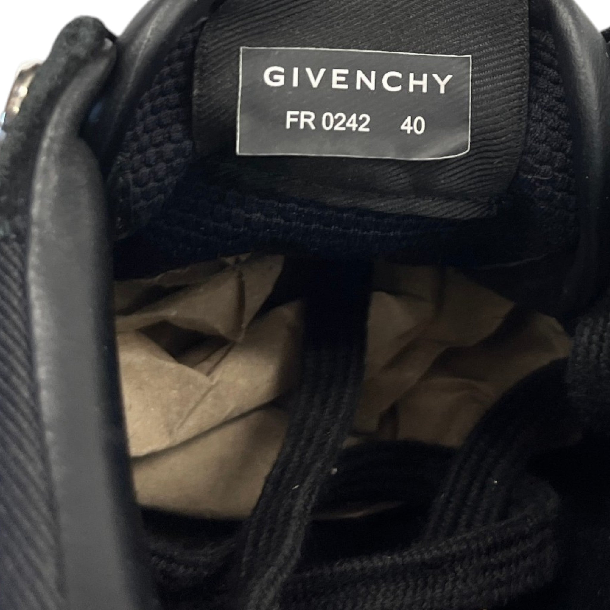 Men's Giv Runner Low Trainers Black Size EU 40 / UK 6