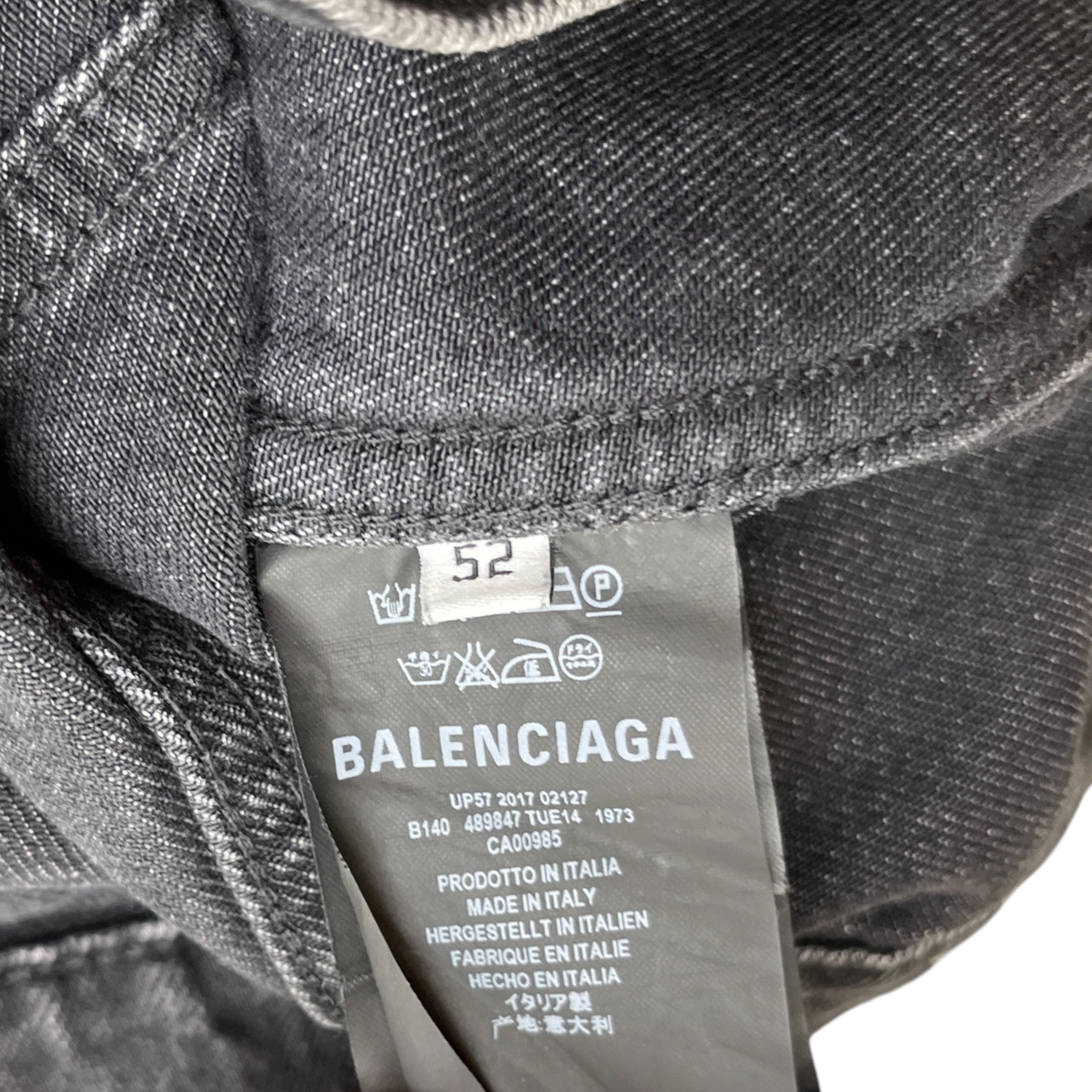 Men's Sinners Distressed Jacket Black Size IT 52 / XL