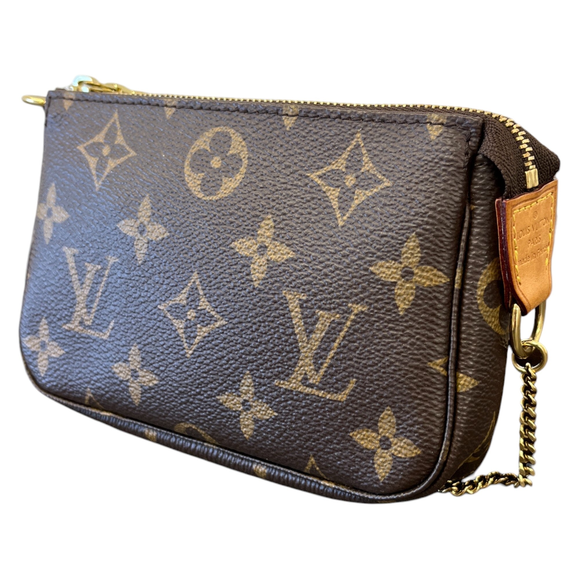 Women's Monogram Mini Pochette Bag Brown