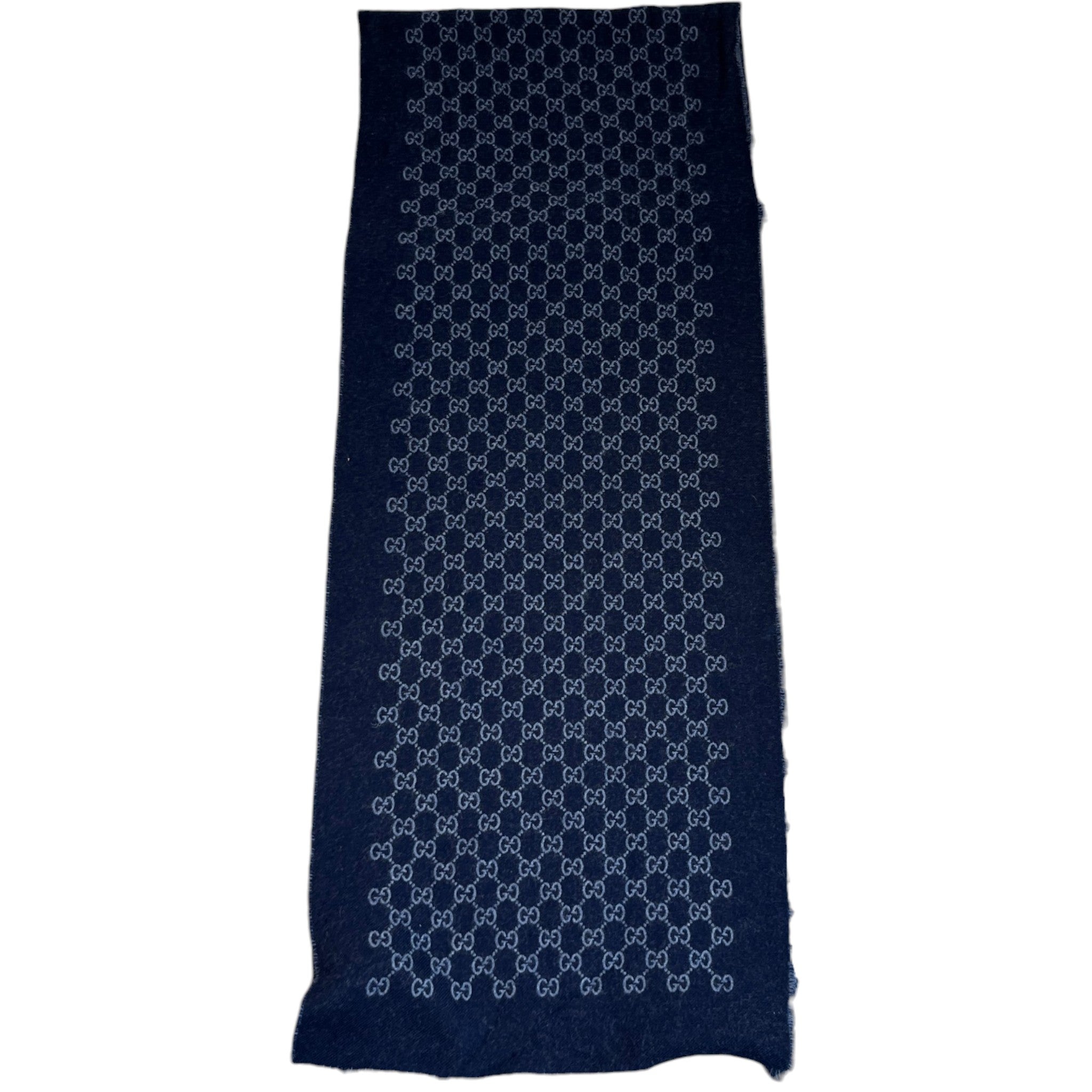 Men's Gg Jacquard Scarf Blue
