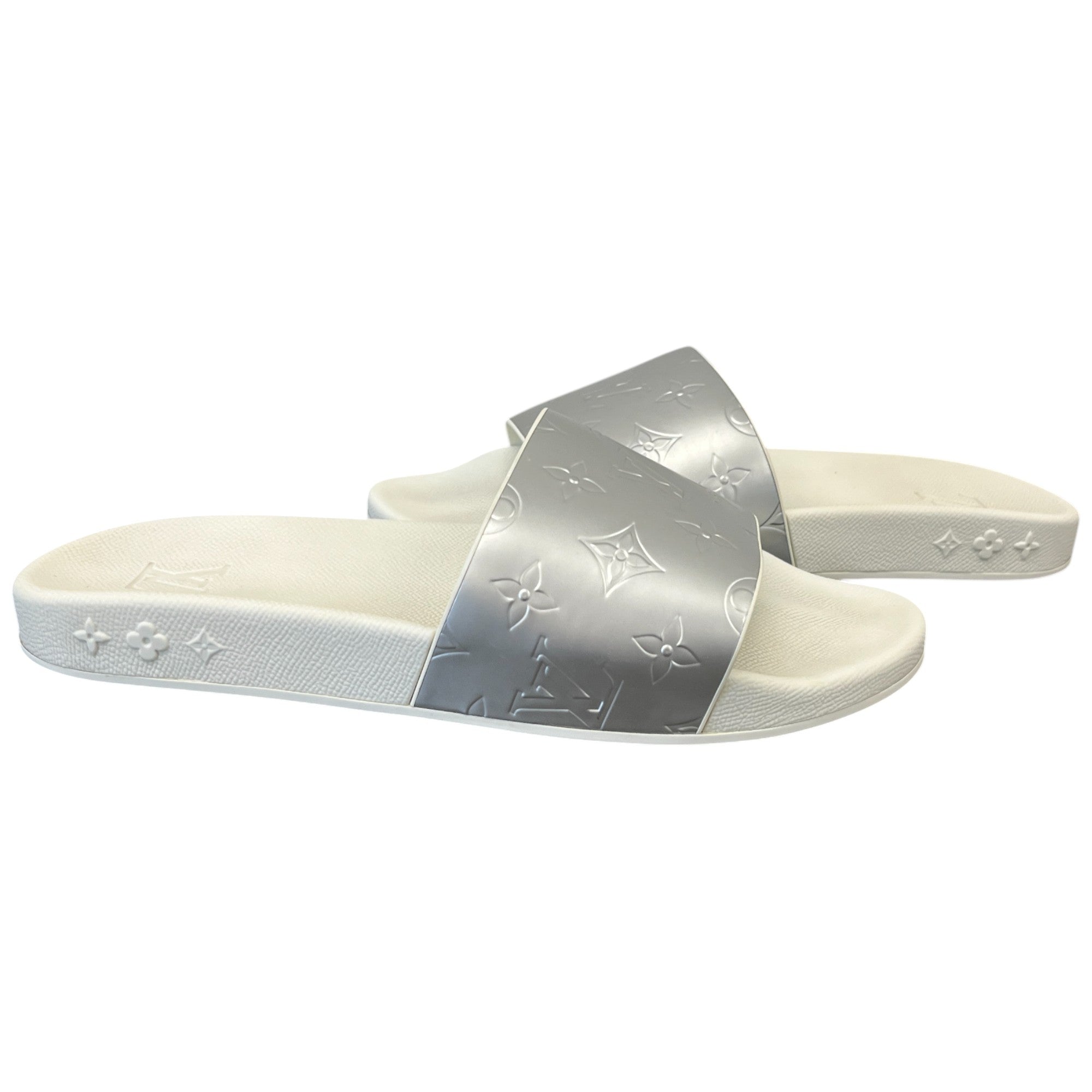 Men's Waterfront Mules Slides Silver Size EU 41 / UK 7