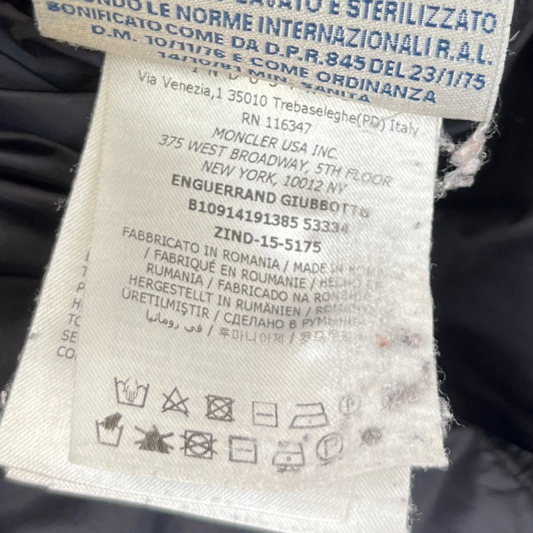 Men's Enguerrand Down Jacket Navy Size 5 / XXL