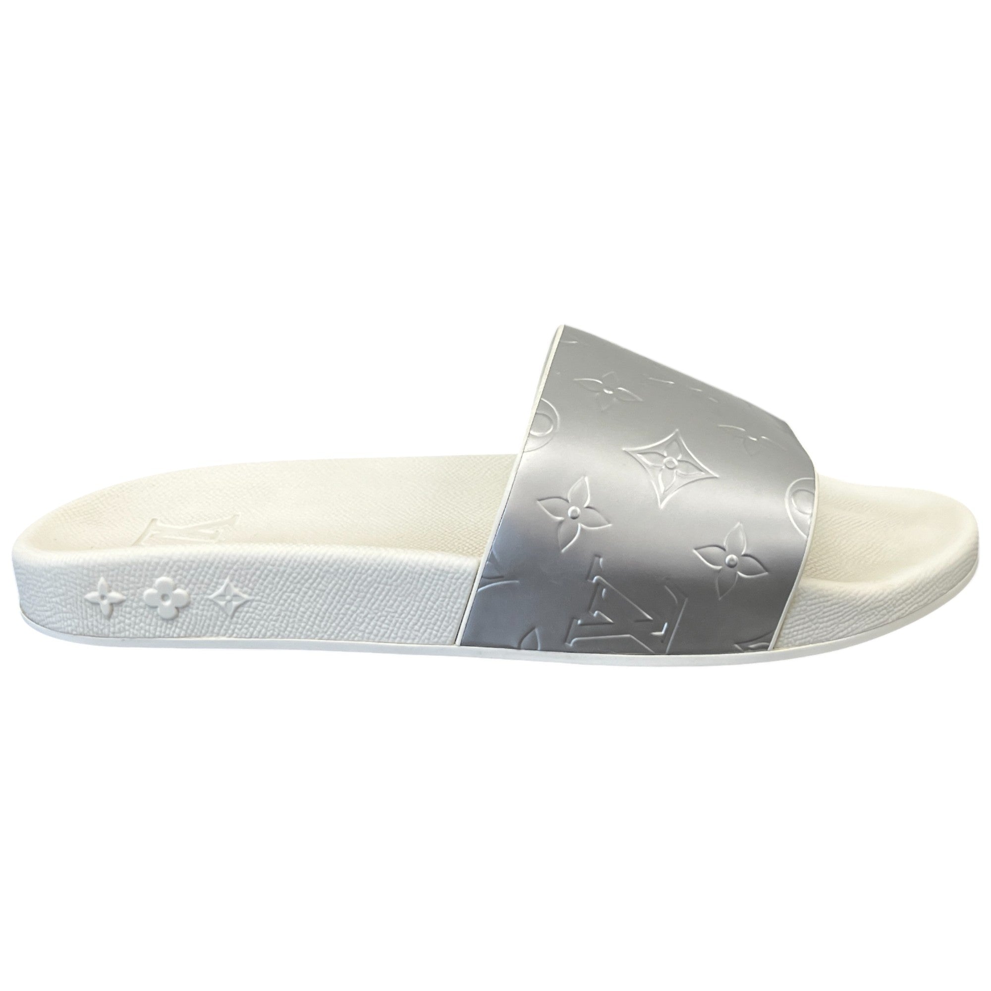 Men's Waterfront Mules Slides Silver Size EU 41 / UK 7