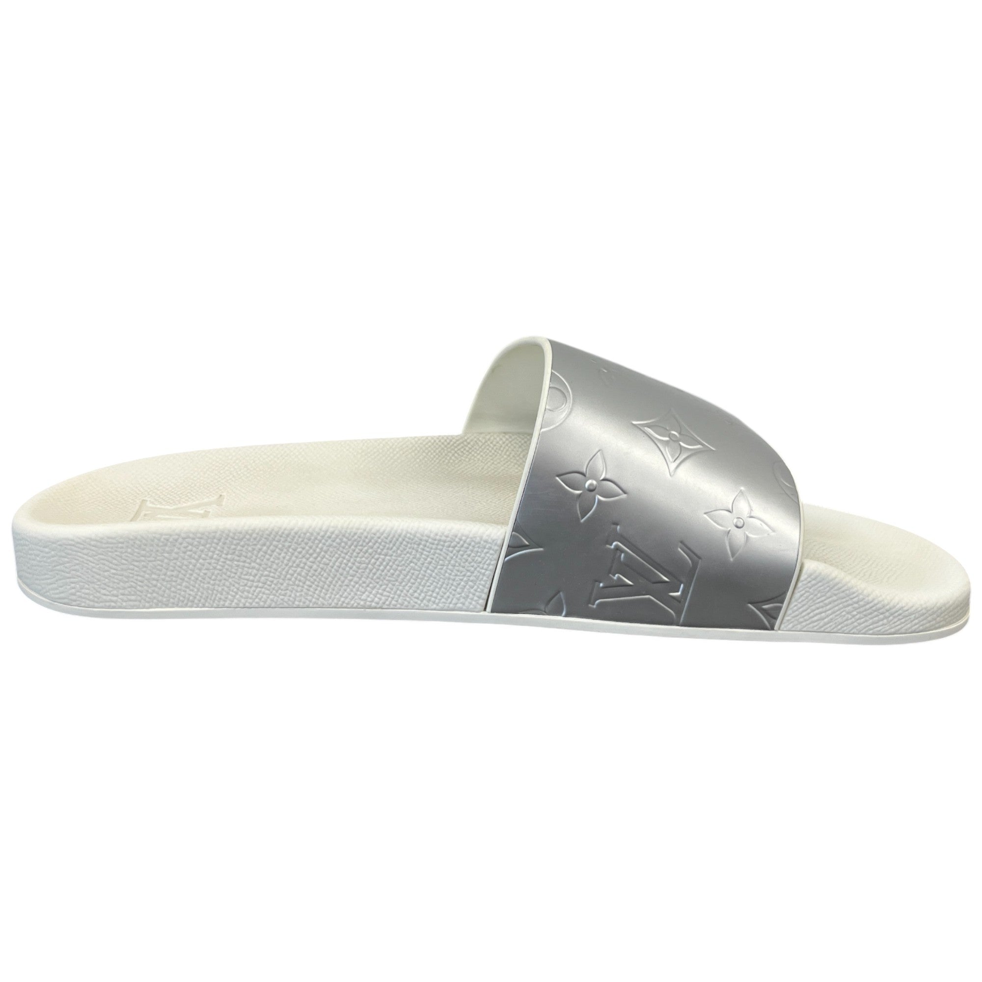 Men's Waterfront Mules Slides Silver Size EU 41 / UK 7