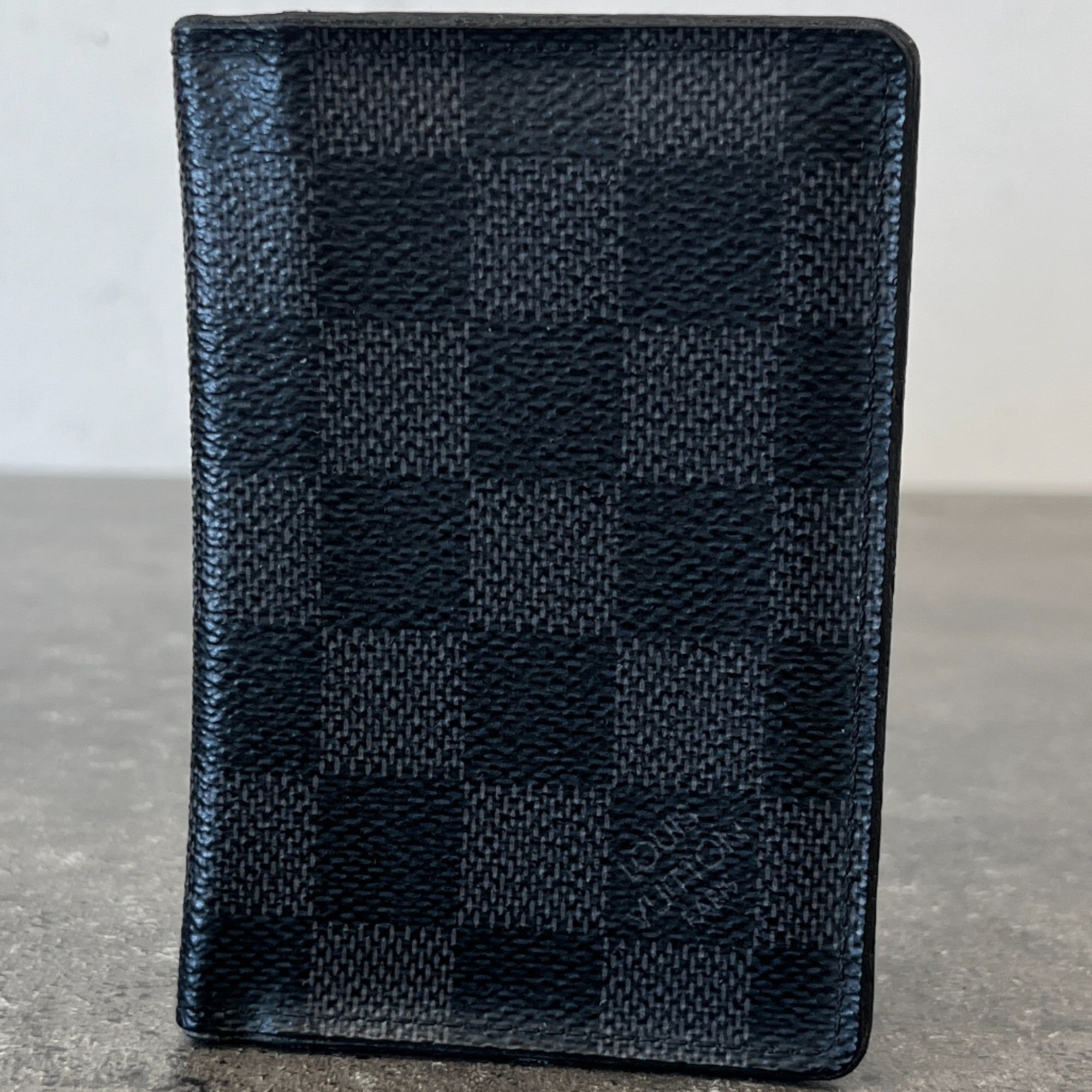 Men's Damier Graphite Pocket Organiser Wallet Black