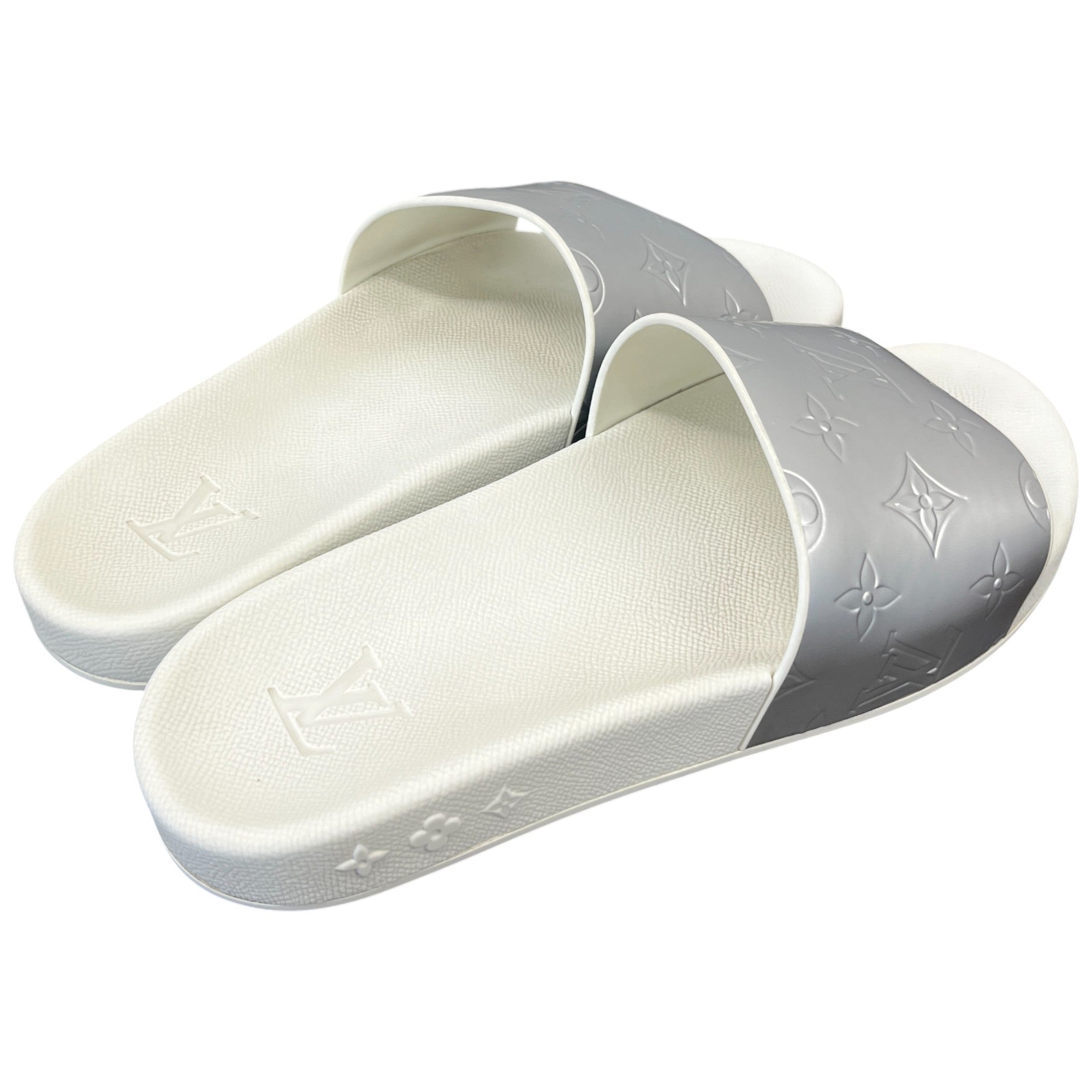 Men's Waterfront Mules Slides Silver Size EU 41 / UK 7