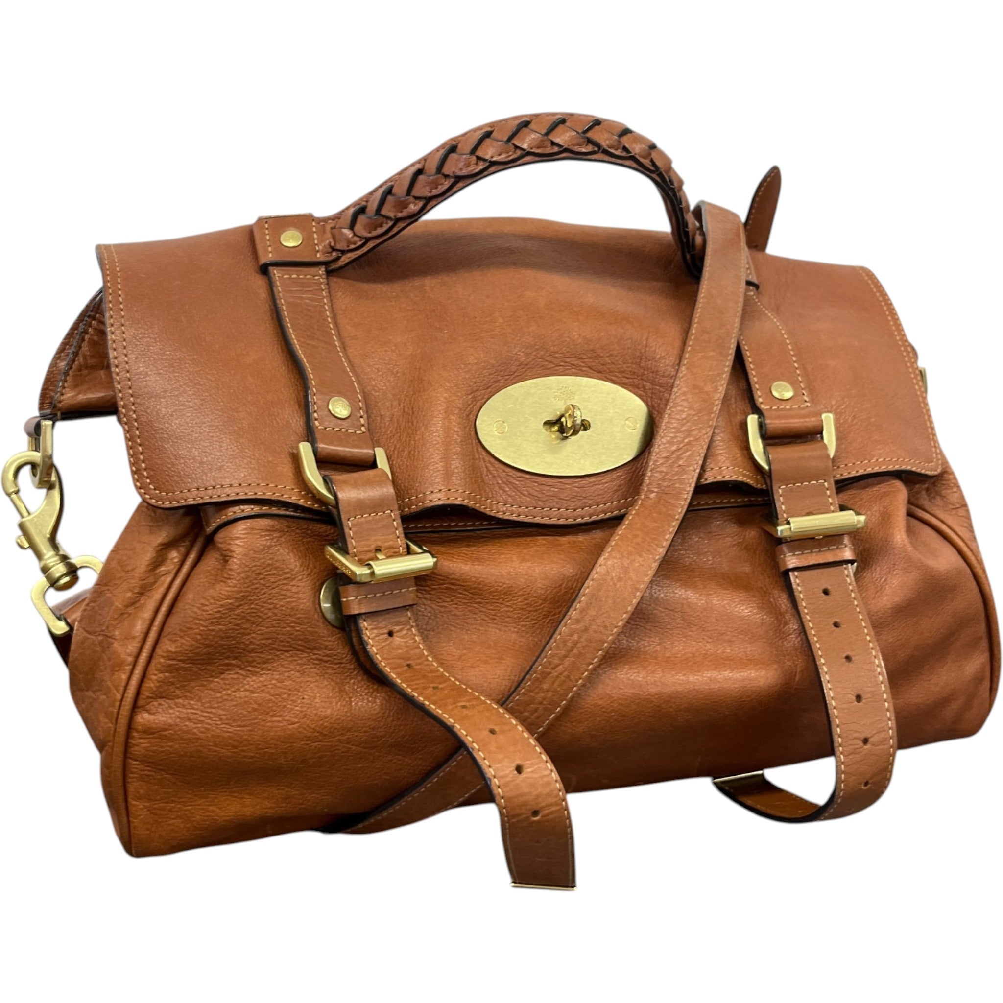 Women's Alexa Satchel Handbag Brown