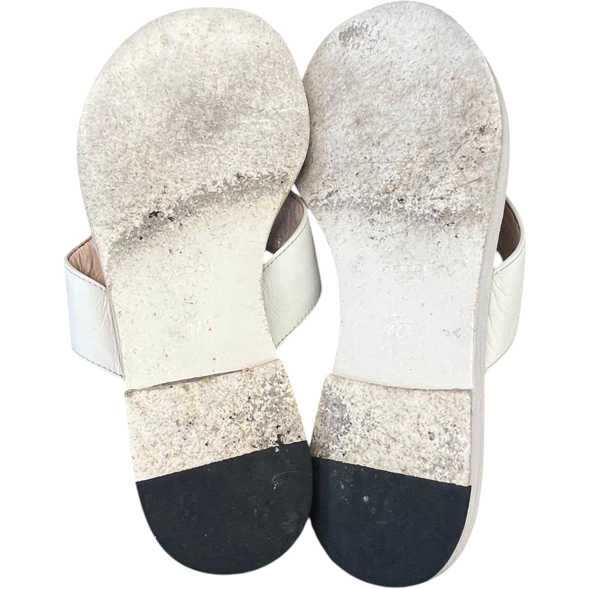 Women's Interlocking G Sandals Cream Size EU 37.5 / UK 4.5