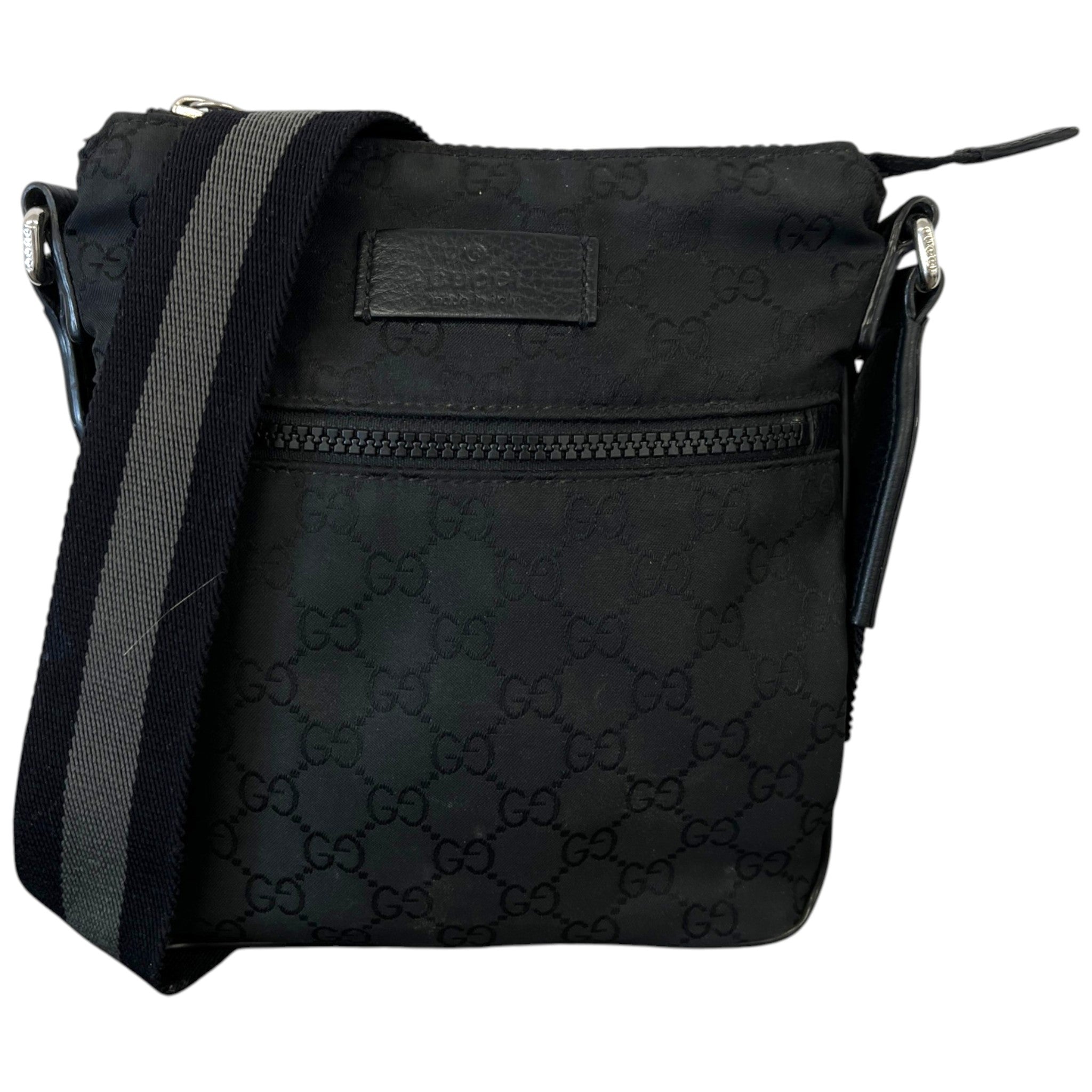 Men's Gg Supreme Messenger Bag Black