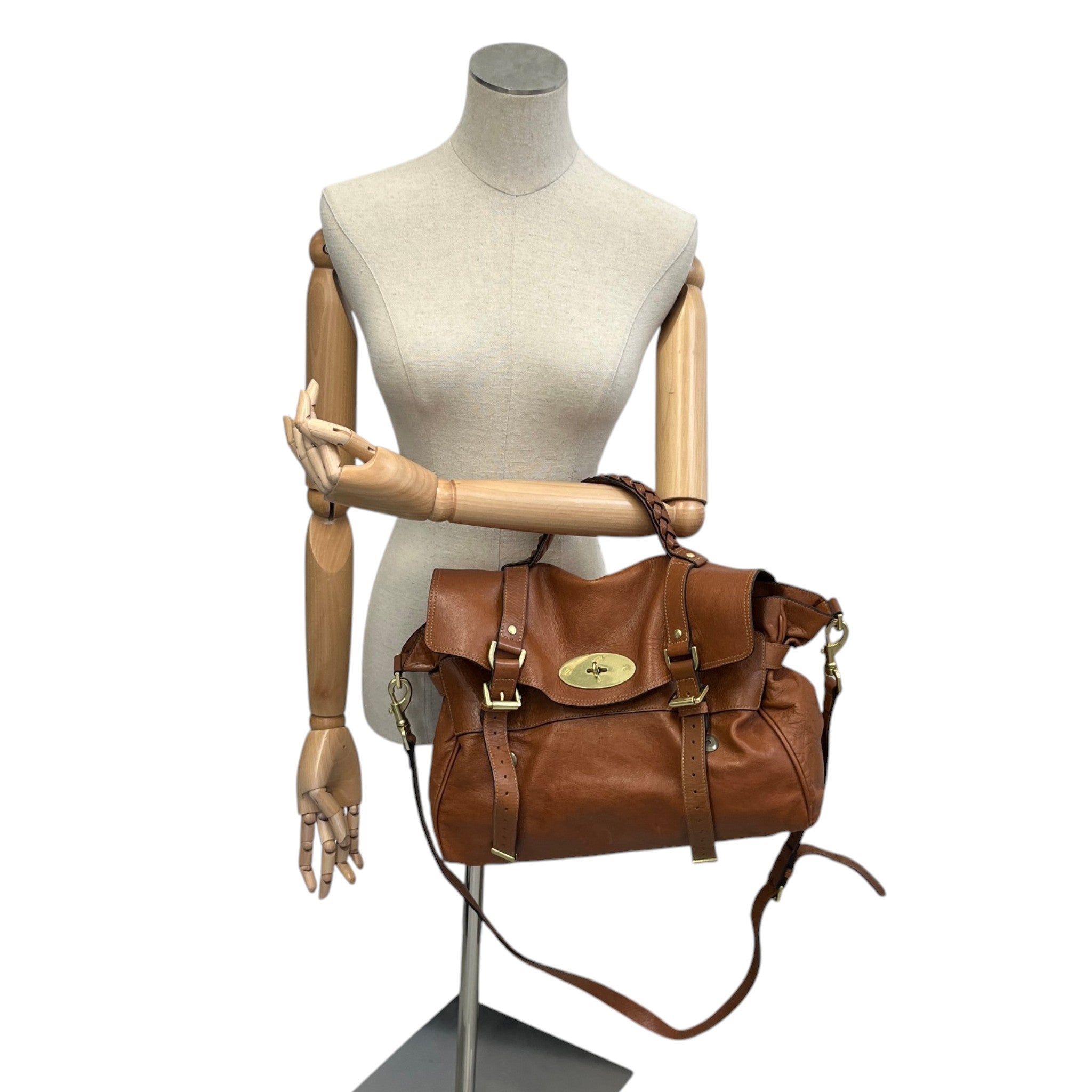 Women's Alexa Satchel Handbag Brown