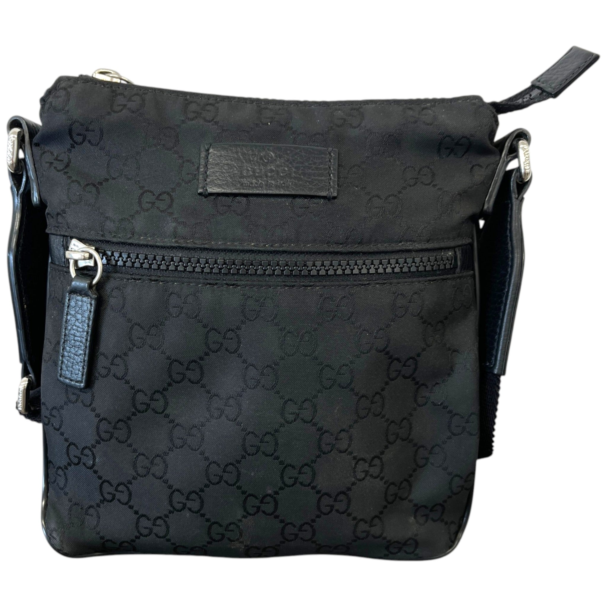 Men's Gg Supreme Messenger Bag Black