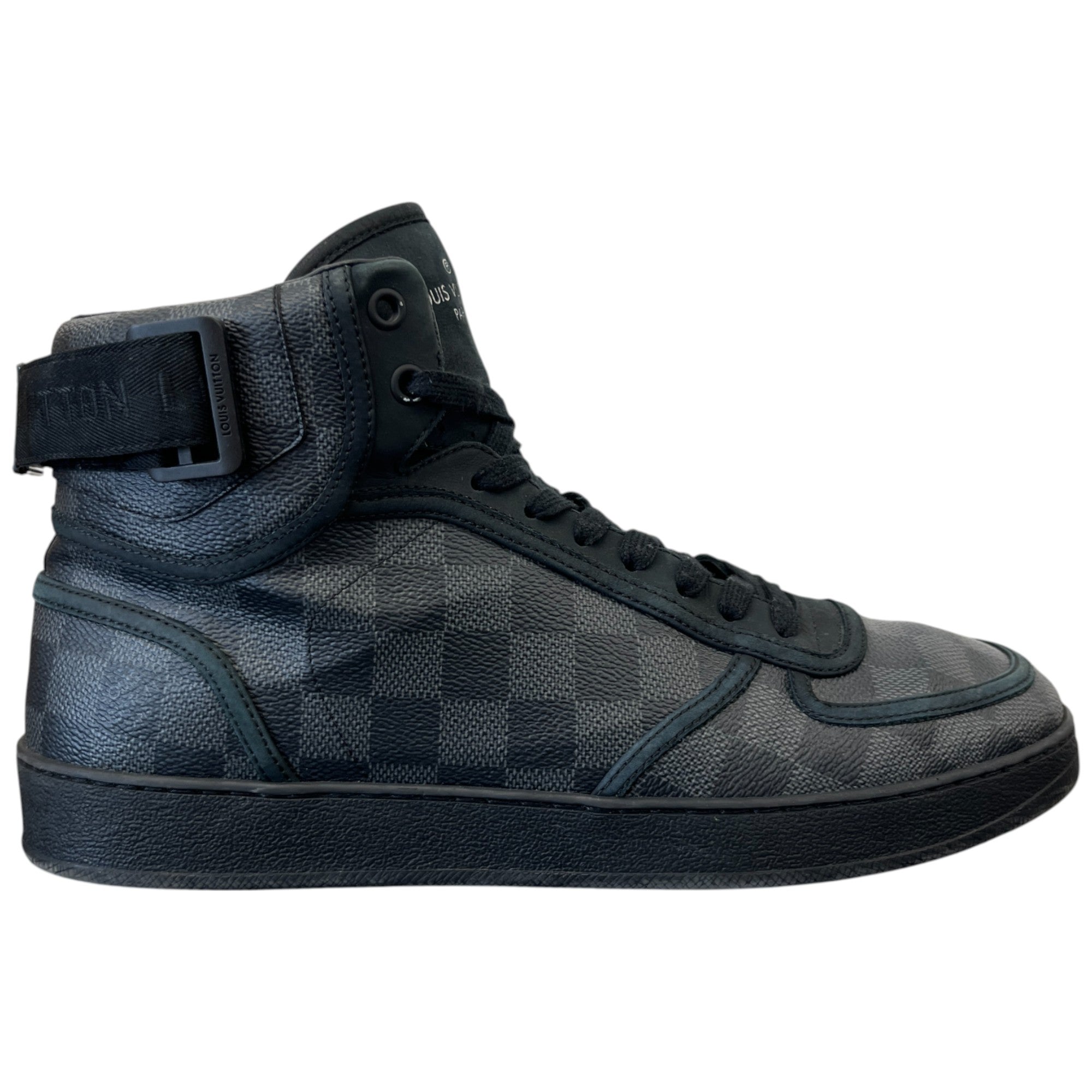 Men's Damier Rivoli High Trainers Black Size EU 41.5 / UK 7.5