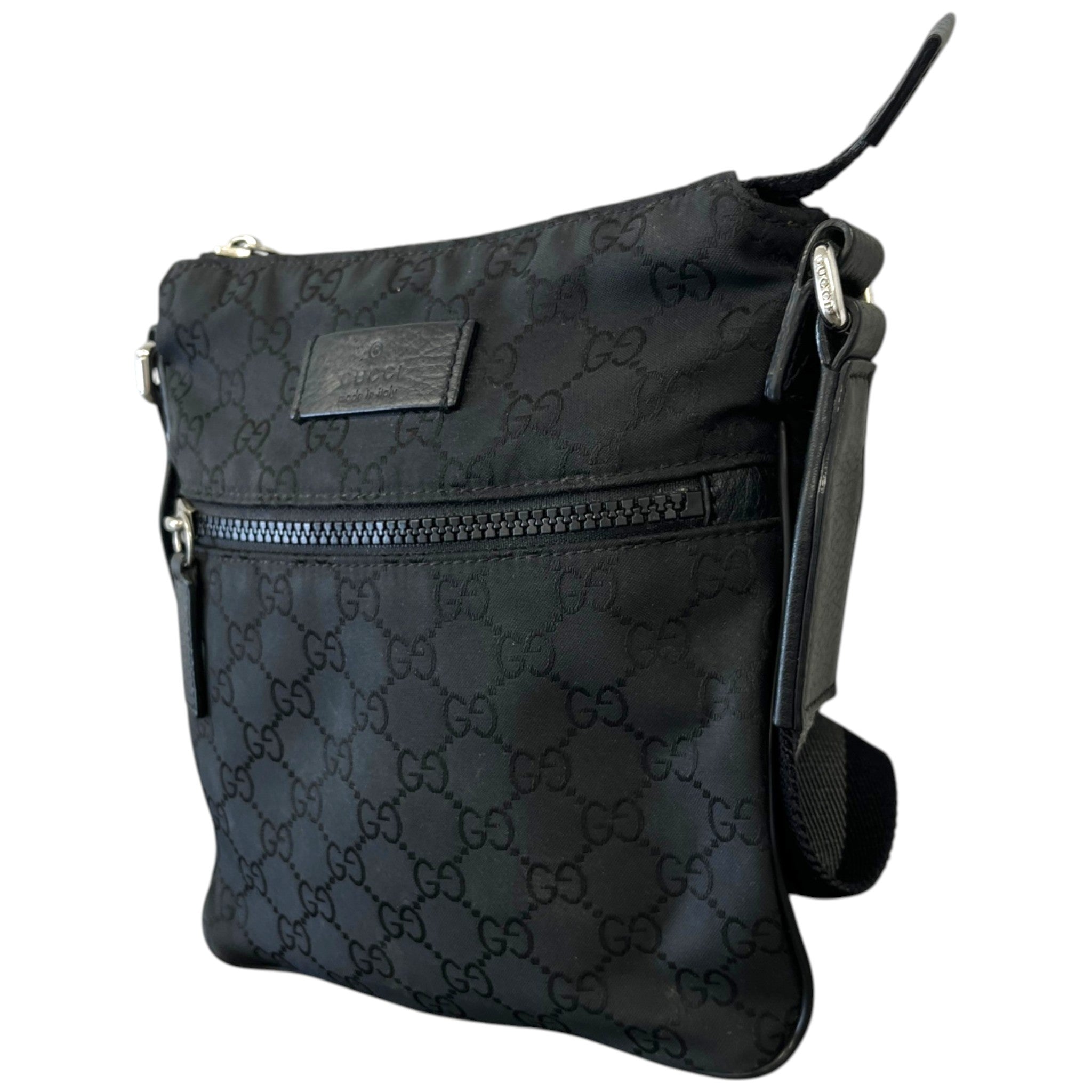 Men's Gg Supreme Messenger Bag Black