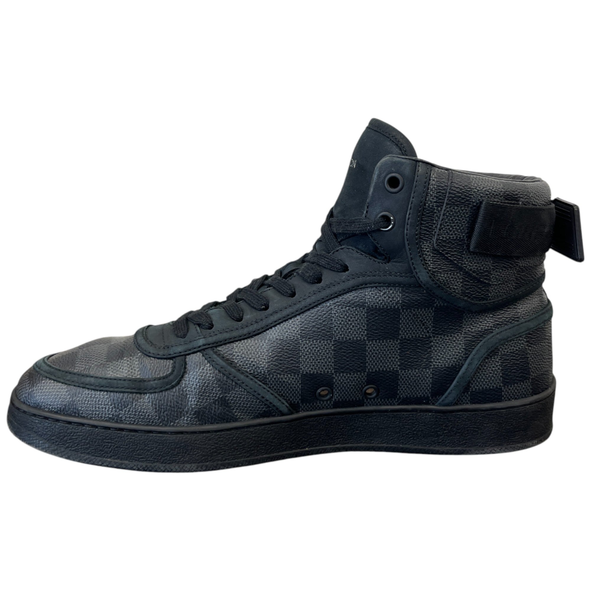 Men's Damier Rivoli High Trainers Black Size EU 41.5 / UK 7.5