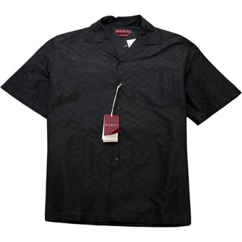 Men's Gg Faille Shirt Black Size IT 48 / UK M