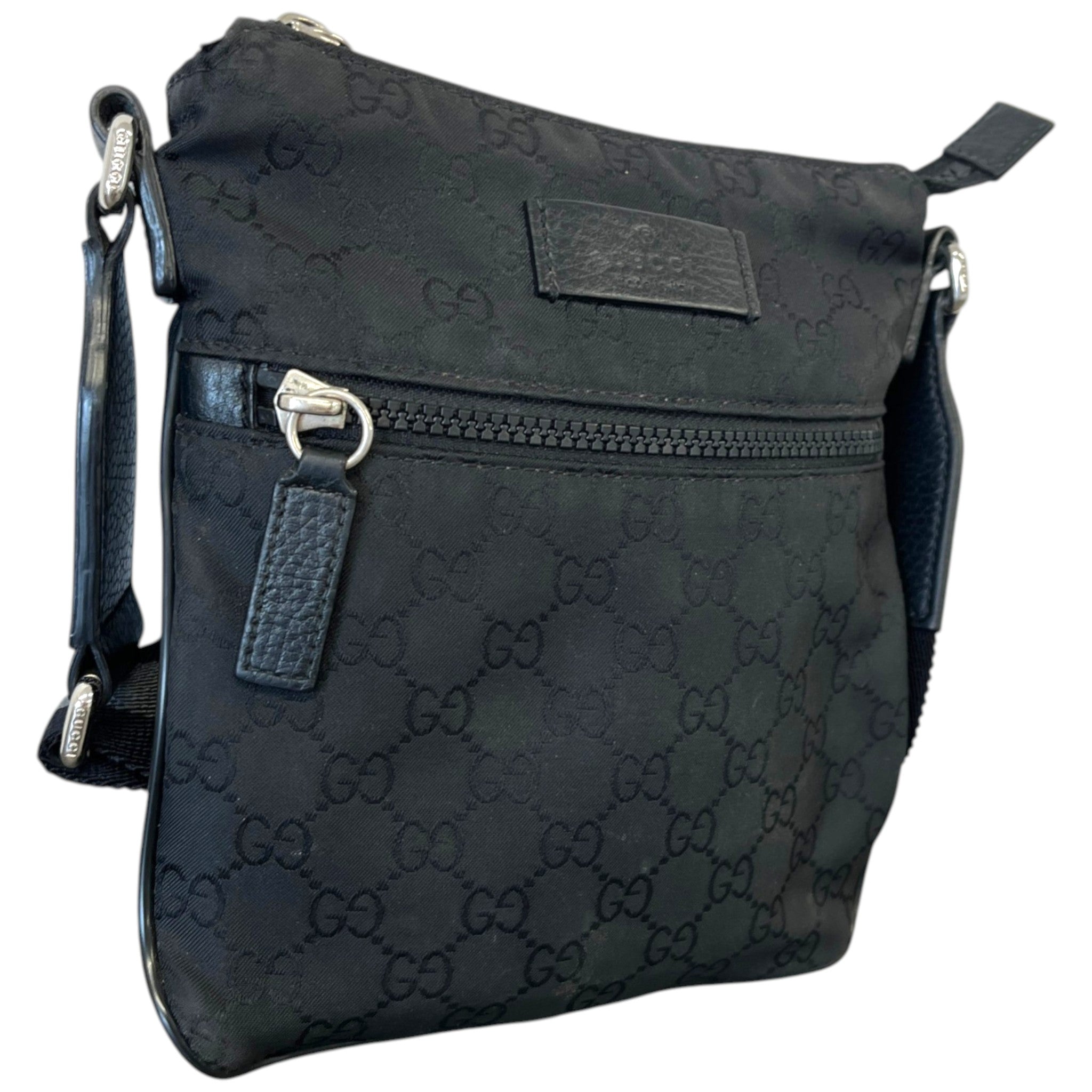 Men's Gg Supreme Messenger Bag Black