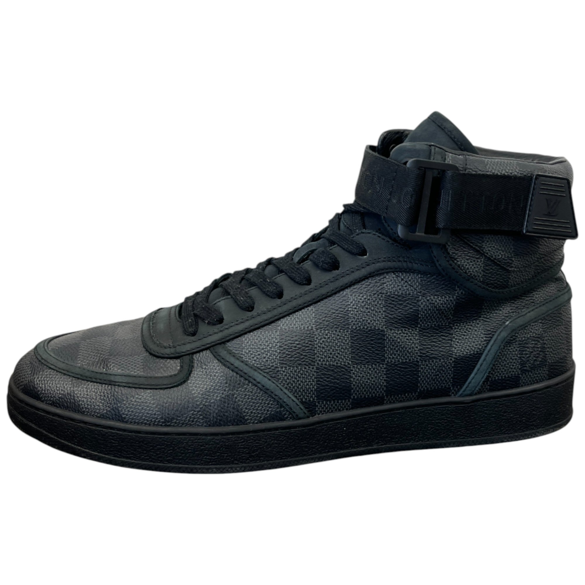 Men's Damier Rivoli High Trainers Black Size EU 41.5 / UK 7.5
