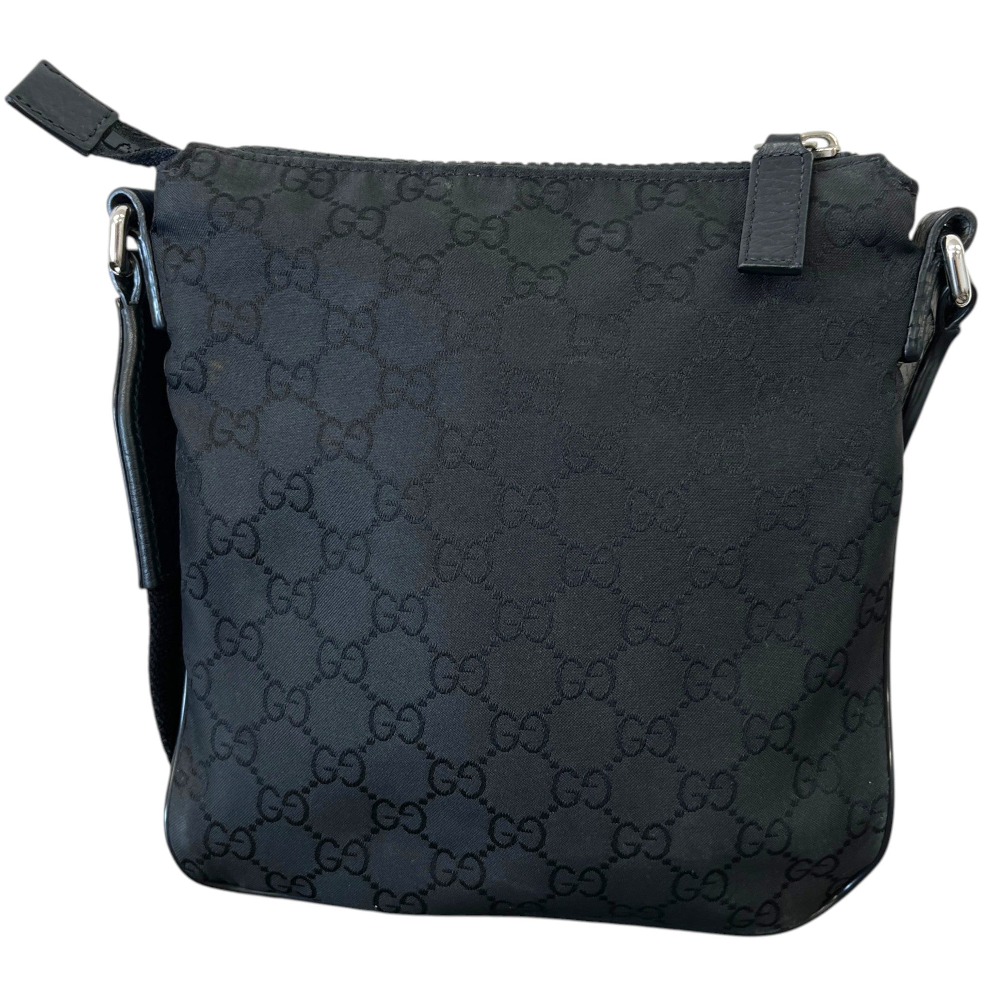 Men's Gg Supreme Messenger Bag Black