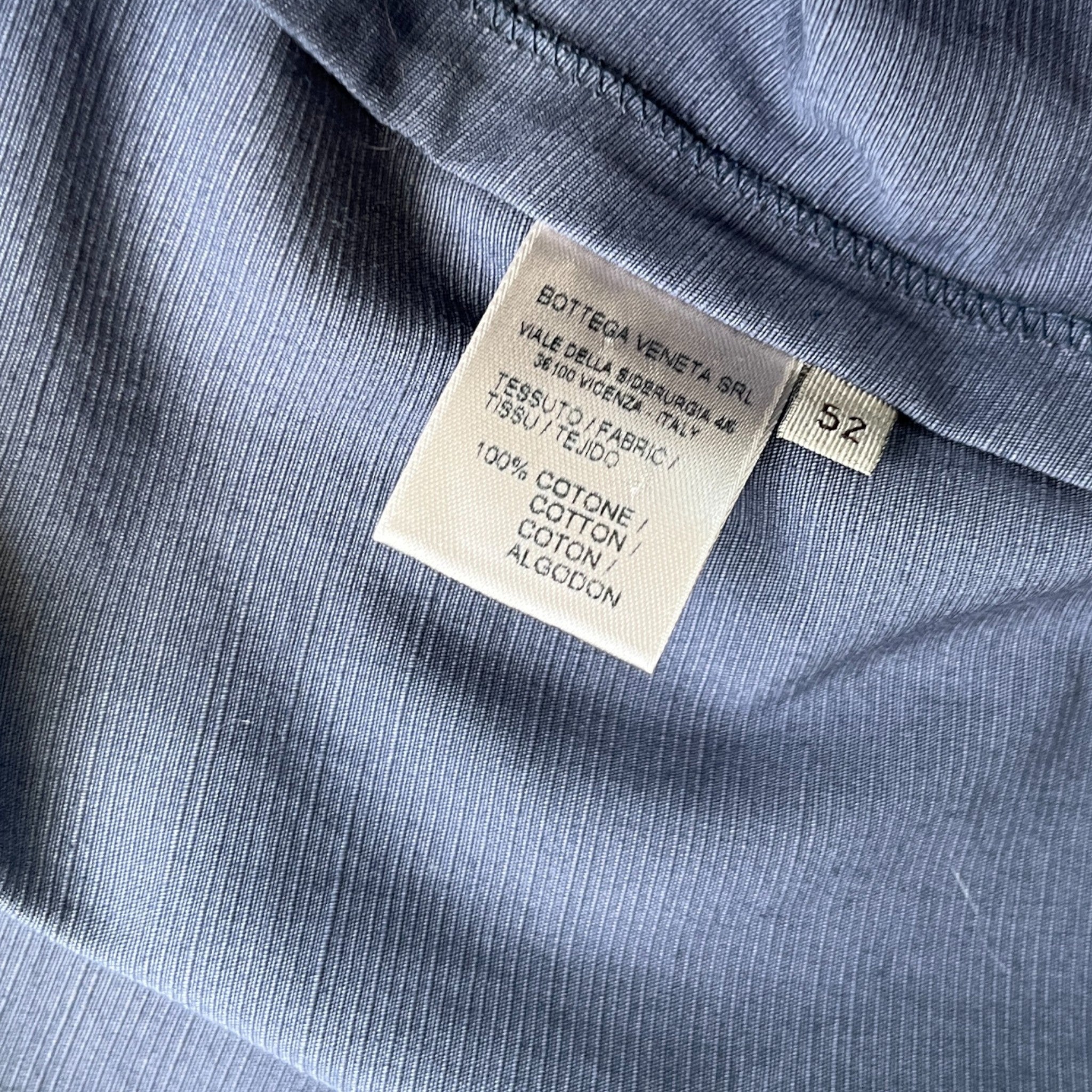 Men's Pleated Detail Jacket Blue Size IT 52 / XL