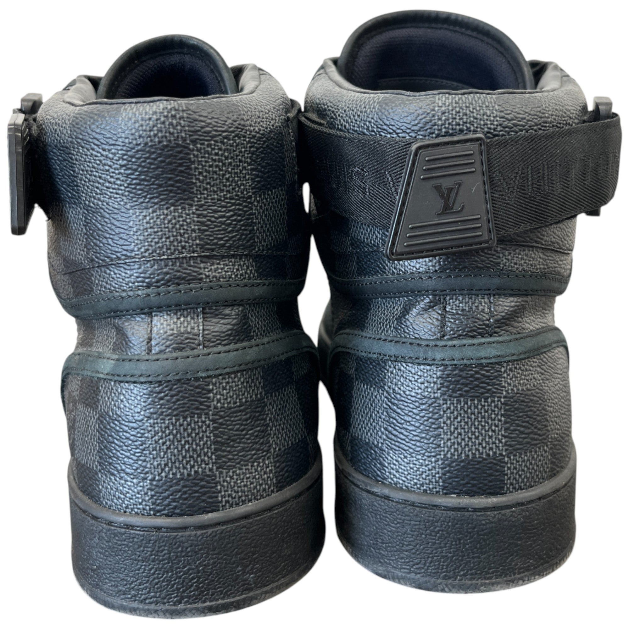 Men's Damier Rivoli High Trainers Black Size EU 41.5 / UK 7.5