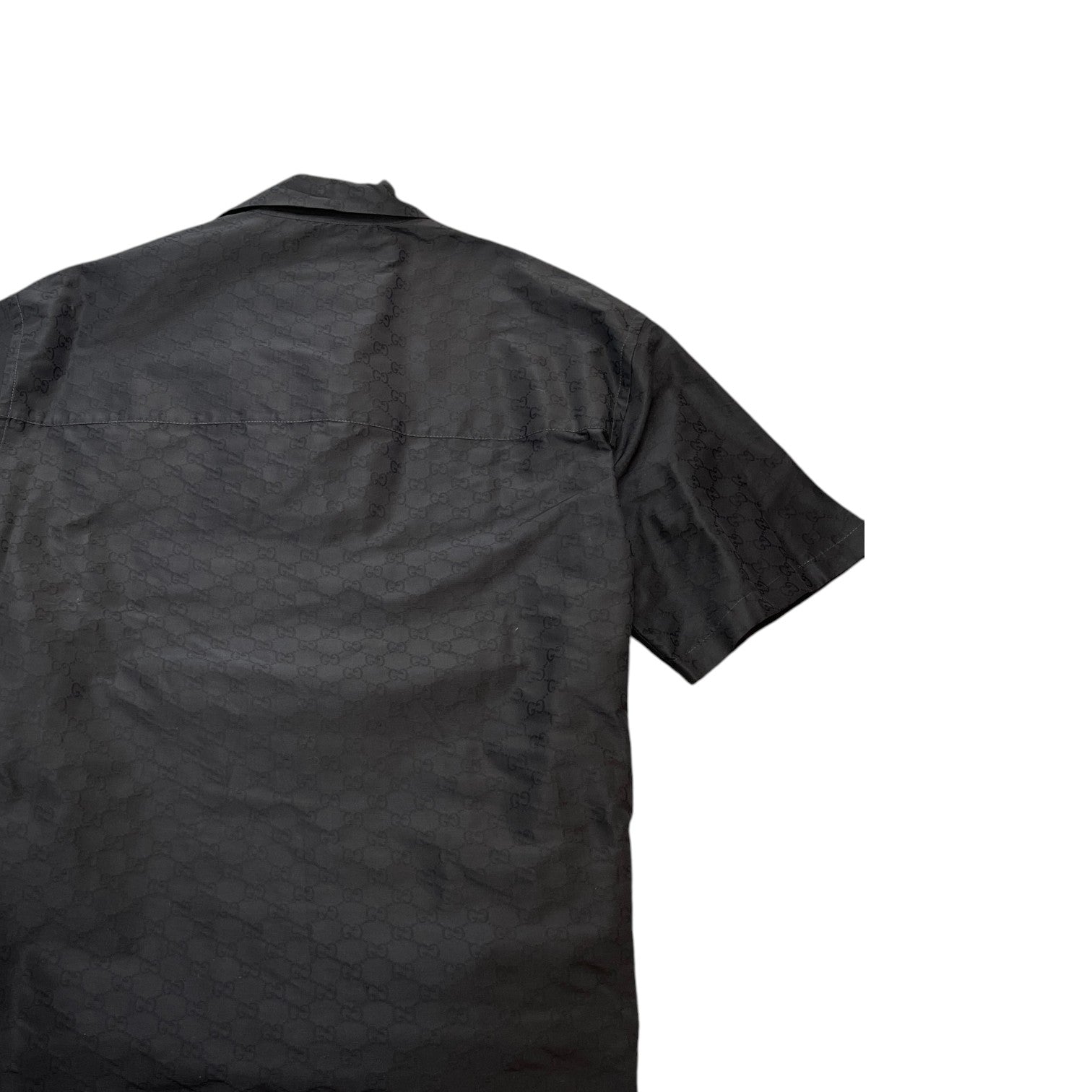 Men's Gg Faille Shirt Black Size IT 48 / UK M