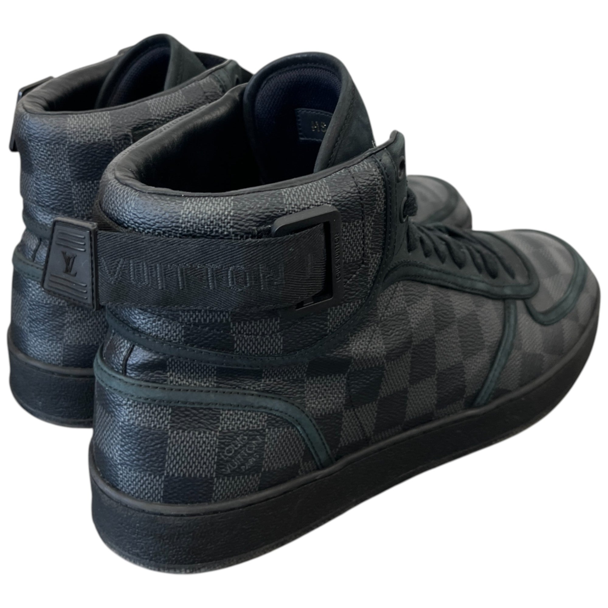 Men's Damier Rivoli High Trainers Black Size EU 41.5 / UK 7.5