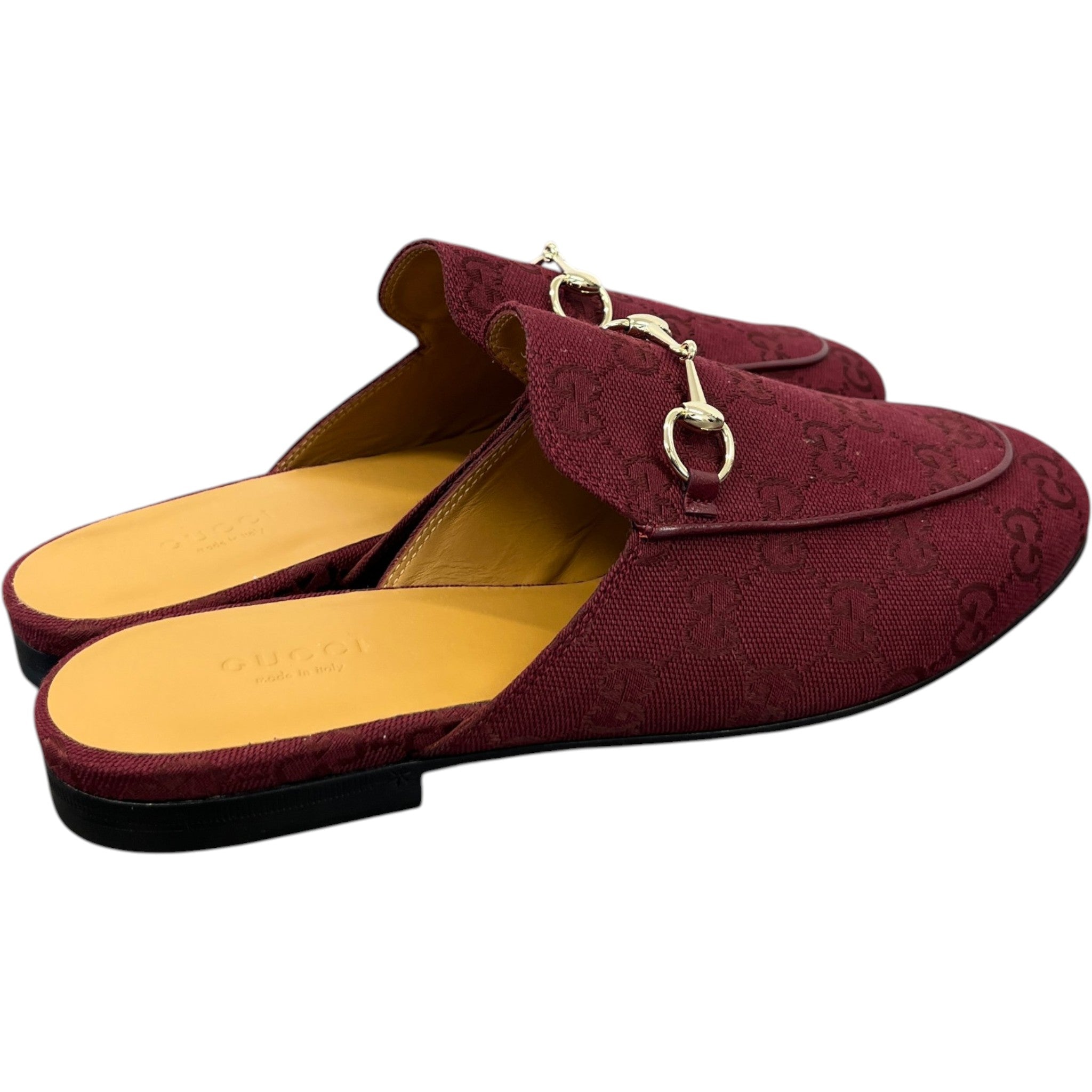 Women's Princetown Gg Canvas Mules Red Size EU 39 / UK 6
