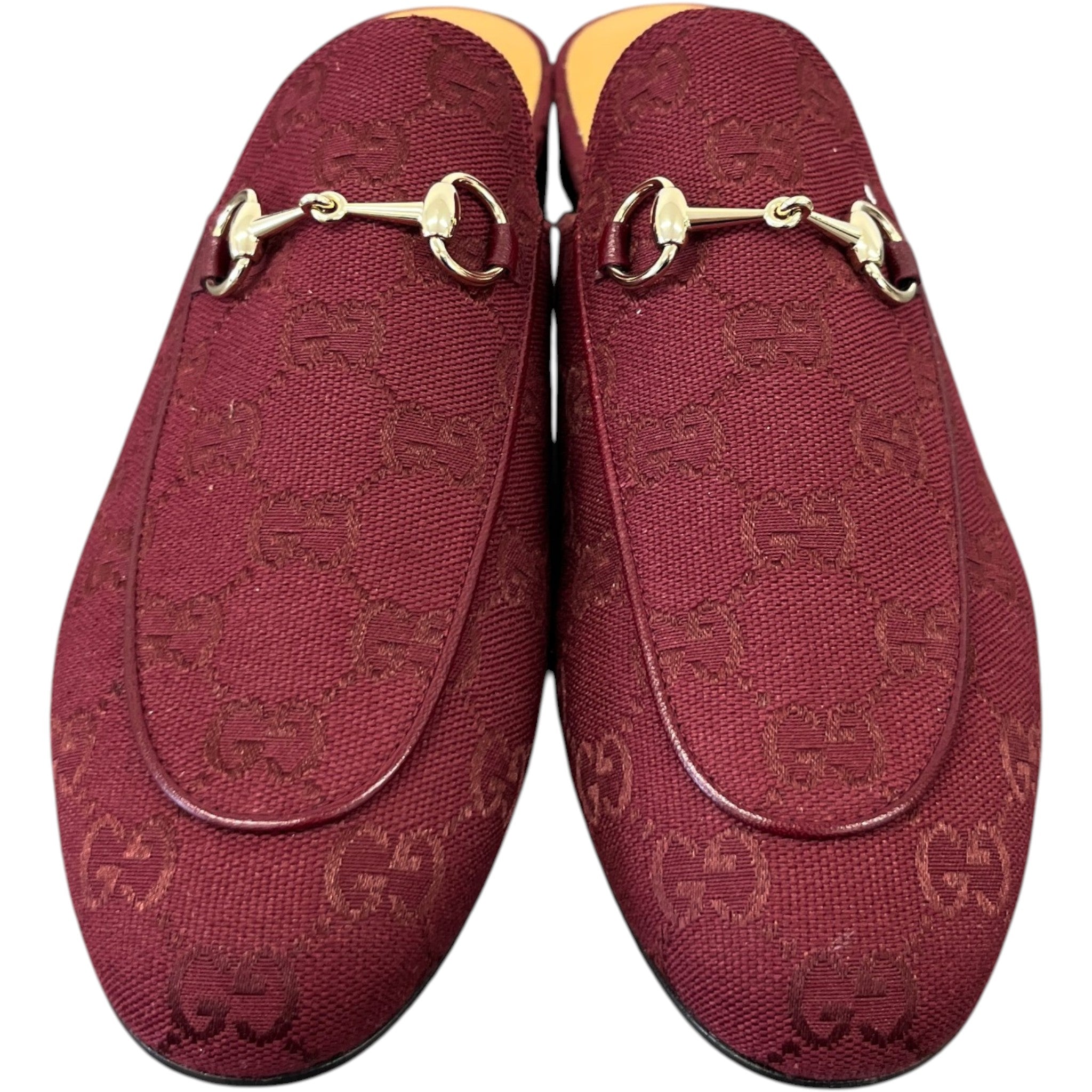 Women's Princetown Gg Canvas Mules Red Size EU 39 / UK 6