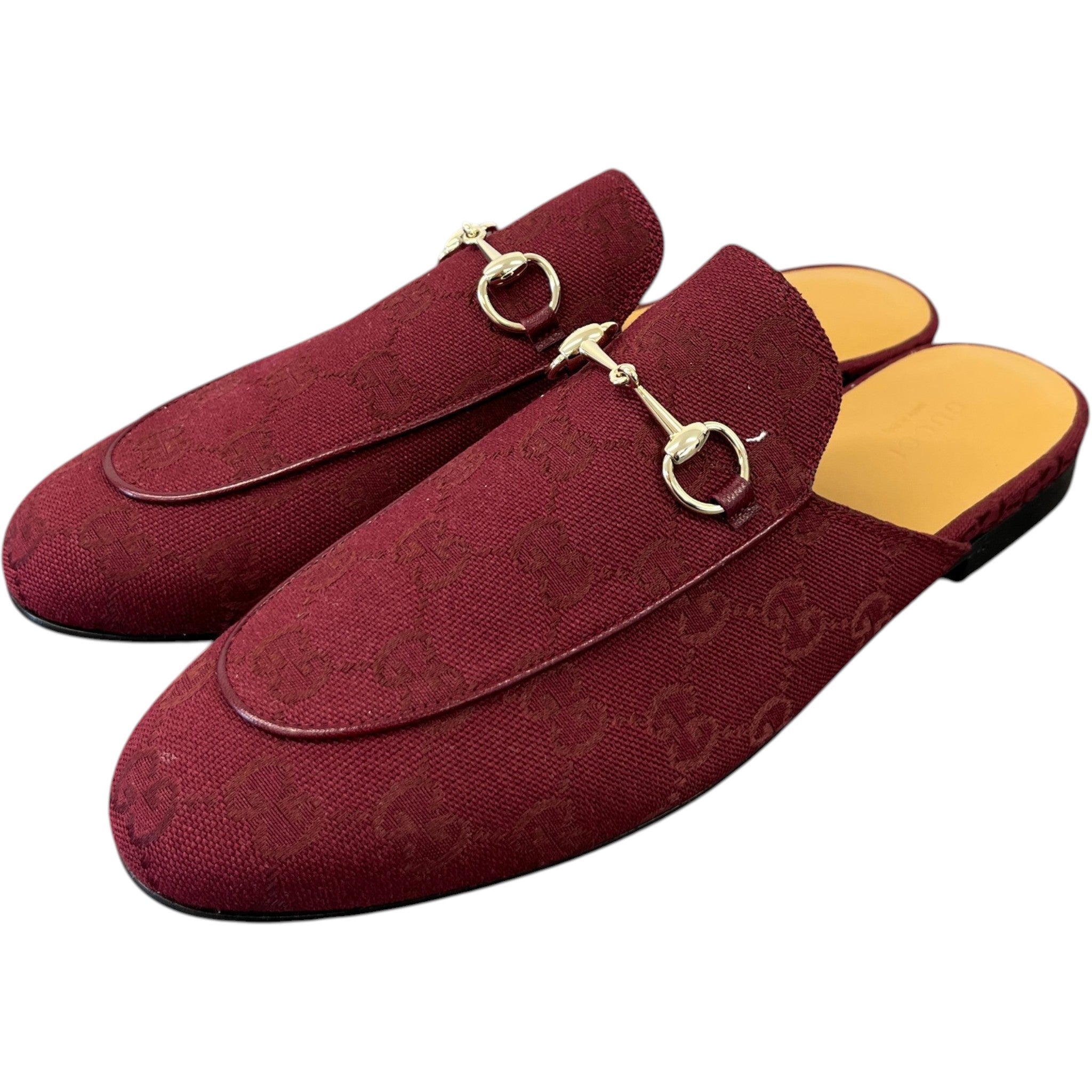 Women's Princetown Gg Canvas Mules Red Size EU 39 / UK 6