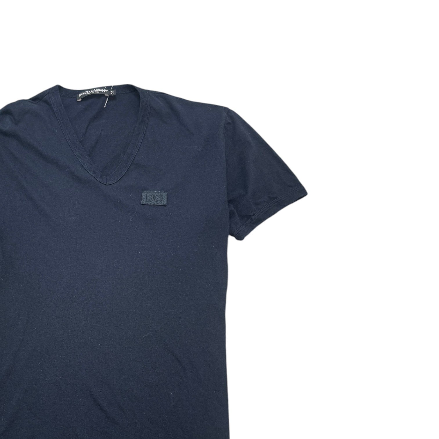 Men's Embroidered Logo T-Shirt Navy Size IT 52 / UK XL
