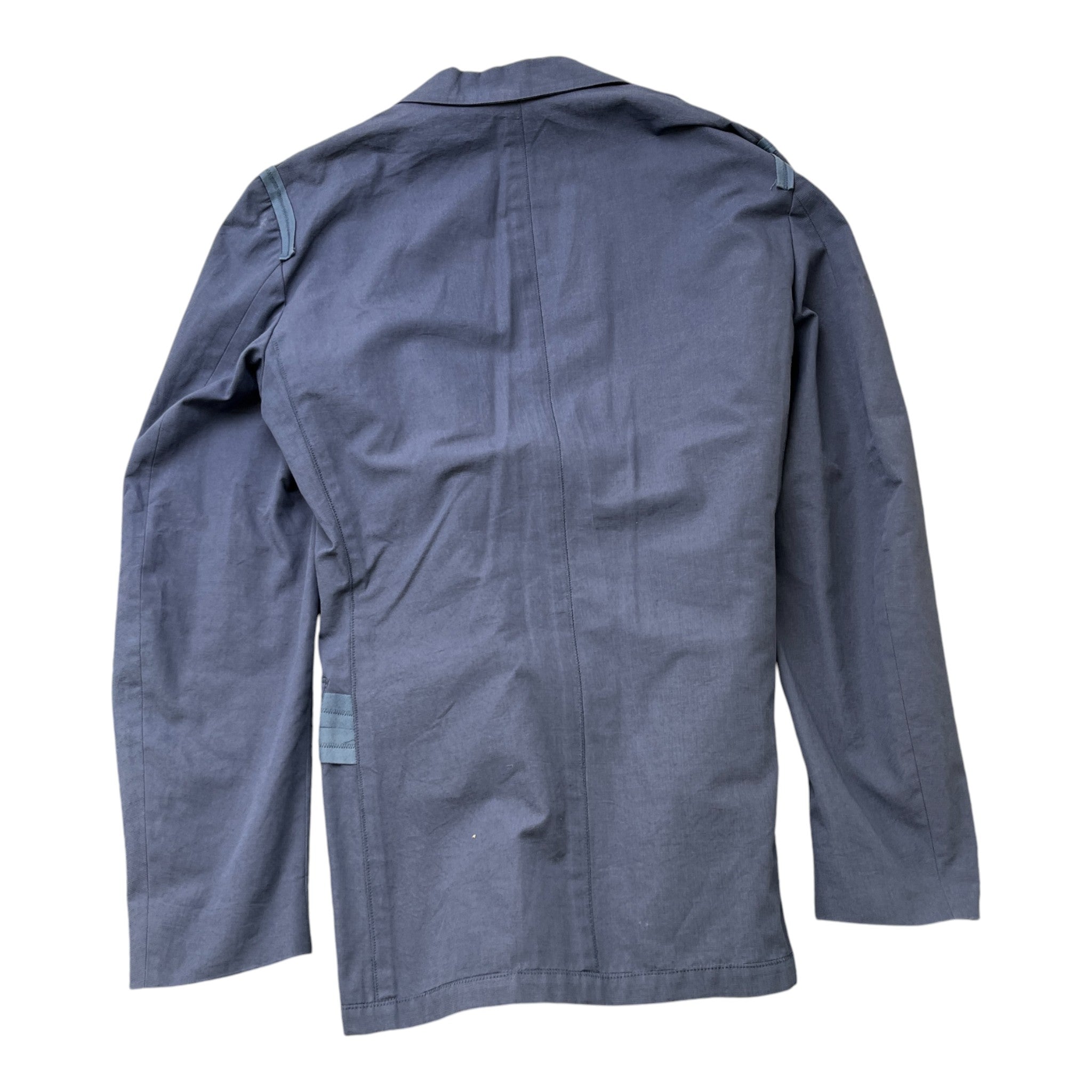 Men's Pleated Detail Jacket Blue Size IT 52 / XL