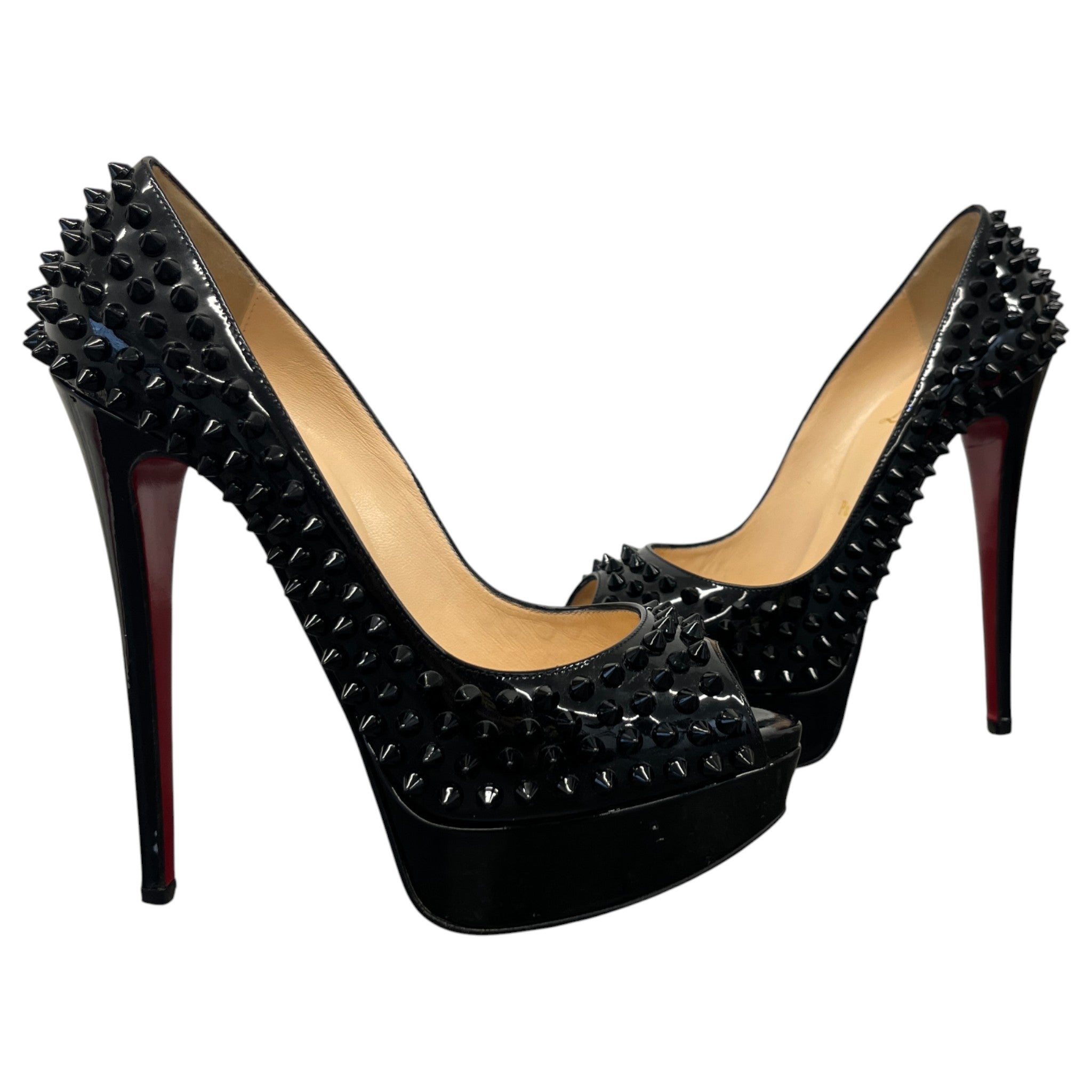 Women's Carlota 120 Veau Spike Heels Black Size EU 38 / UK 5