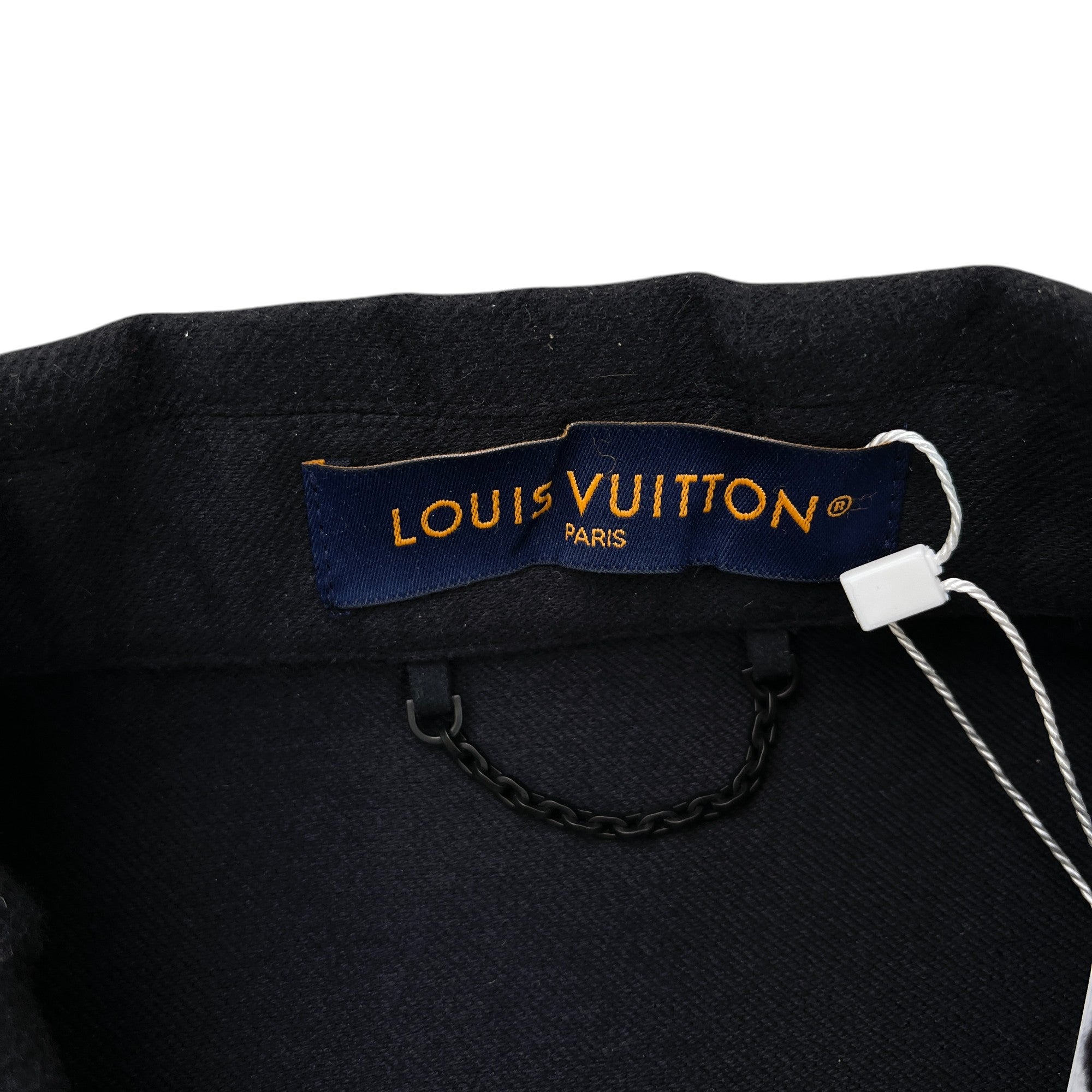 Men's Embroidered Butterfly Logo Jacket Black Size XXL