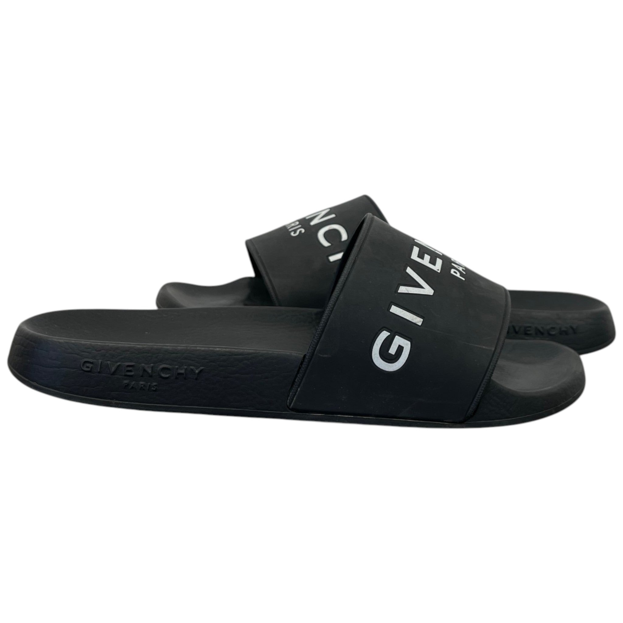 Women's Logo Print Slides Black Size EU 38 / UK 5