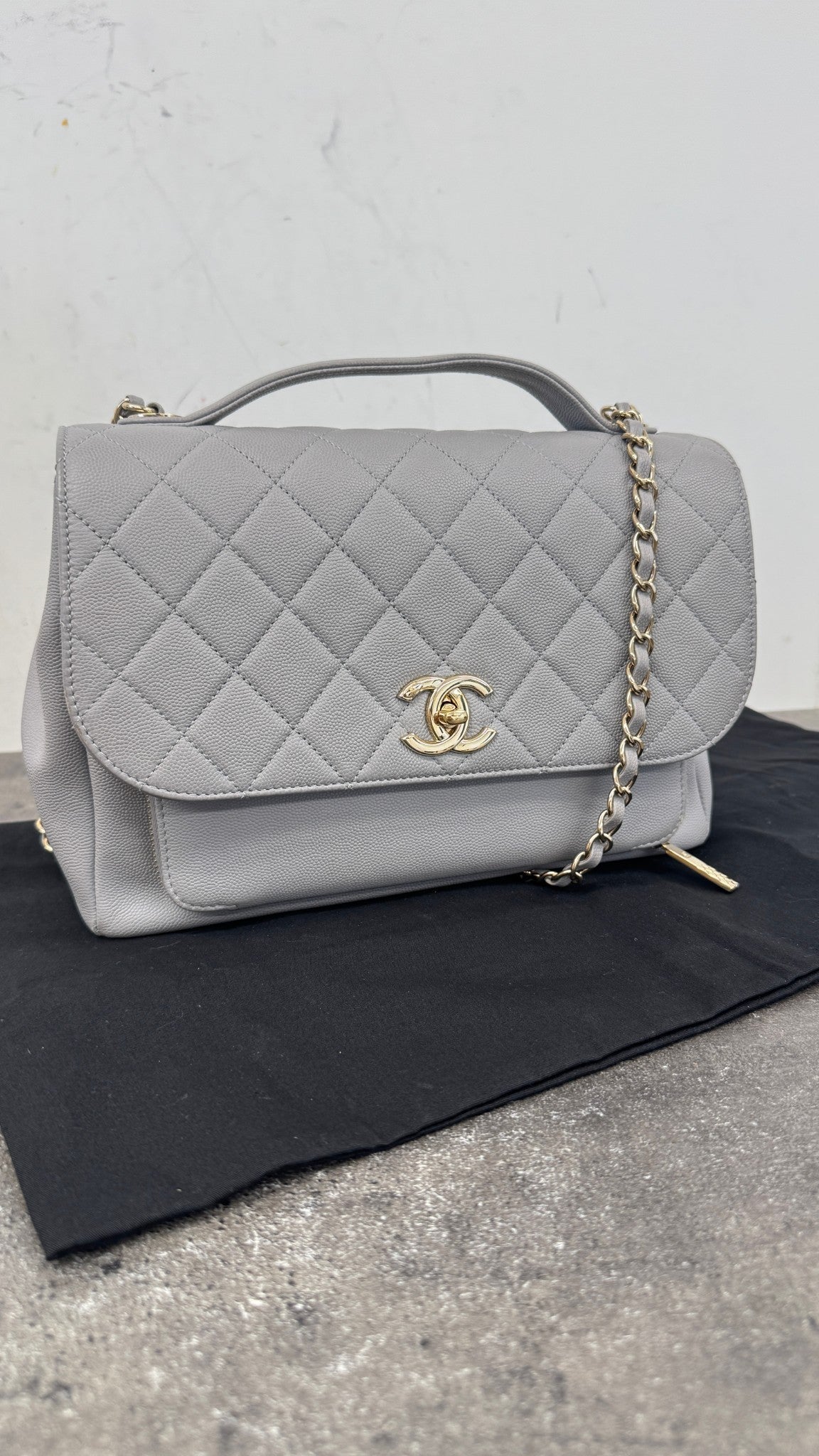 Women's Cc Affinity Flap Bag Grey